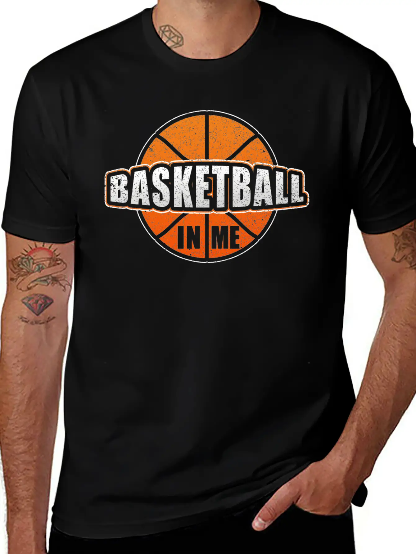 Basketball In Me Basketball Player Trainer Stylish Everyday T-Shirt – Unisex Basic Cotton Tee