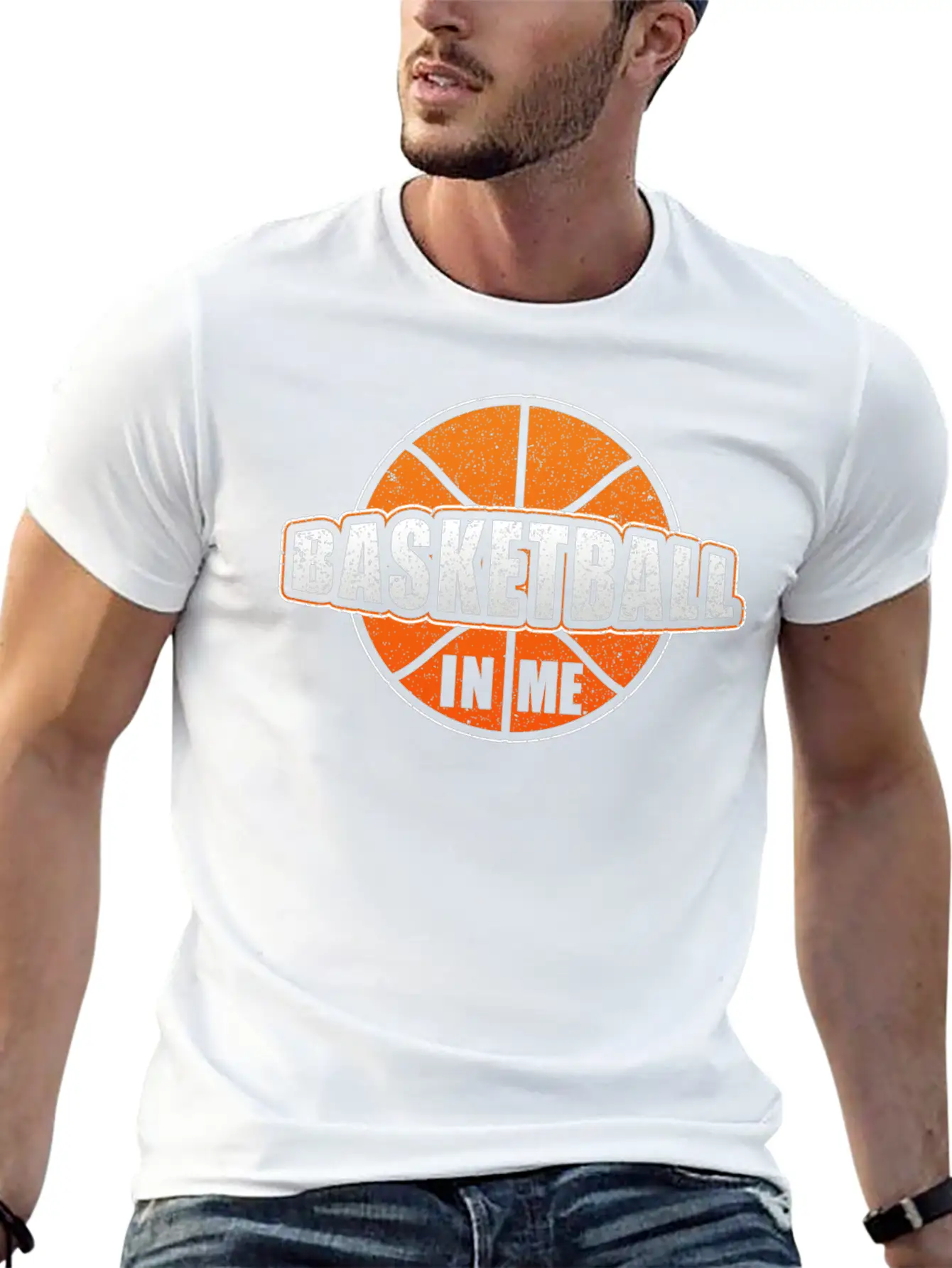 Basketball In Me Basketball Player Trainer Stylish Everyday T-Shirt – Unisex Basic Cotton Tee