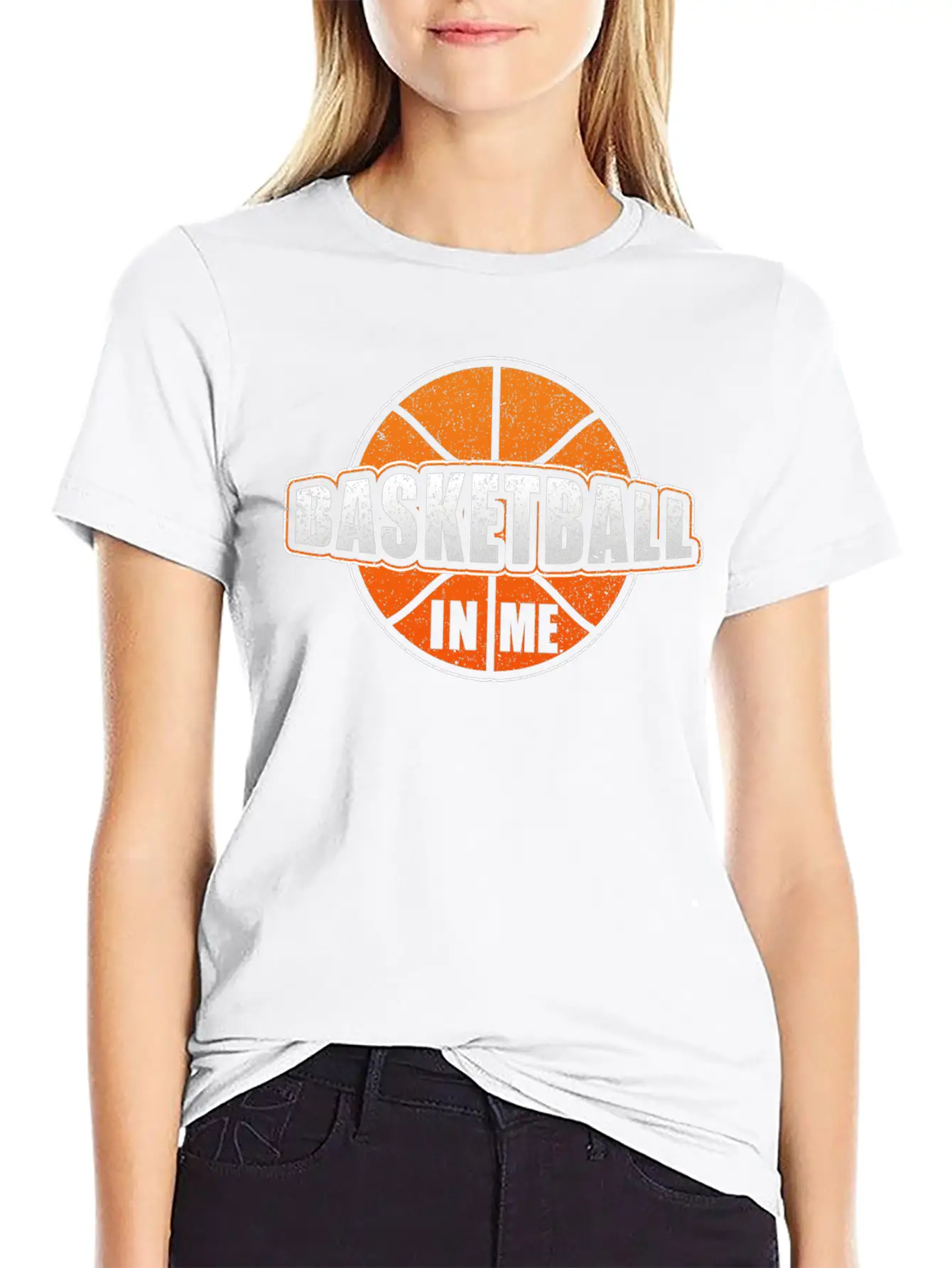 Basketball In Me Basketball Player Trainer Stylish Everyday T-Shirt – Unisex Basic Cotton Tee