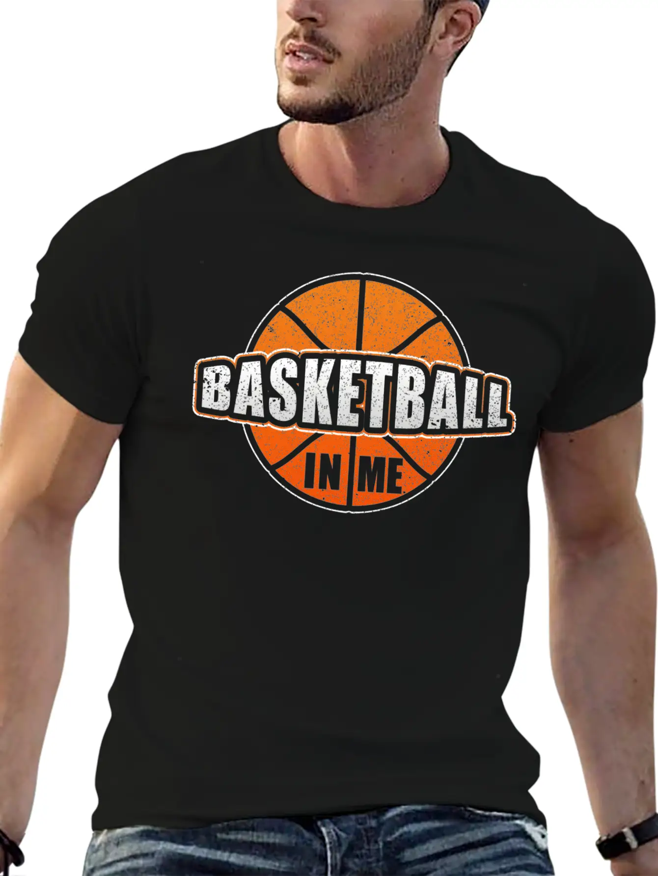 Basketball In Me Basketball Player Trainer Stylish Everyday T-Shirt – Unisex Basic Cotton Tee