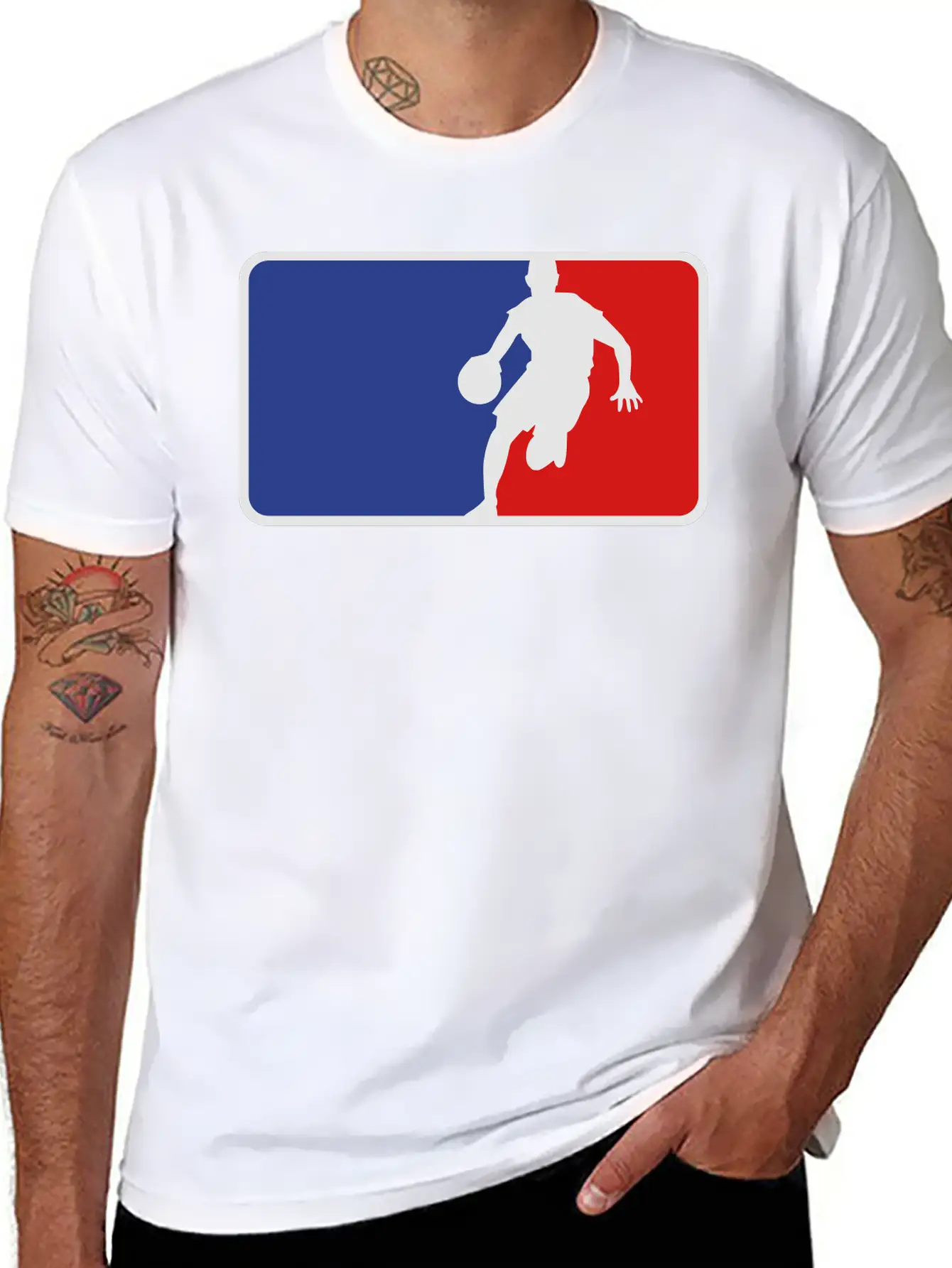 Basketball League Unisex Short Sleeve Soft Cotton T-Shirt – Casual Everyday Wear