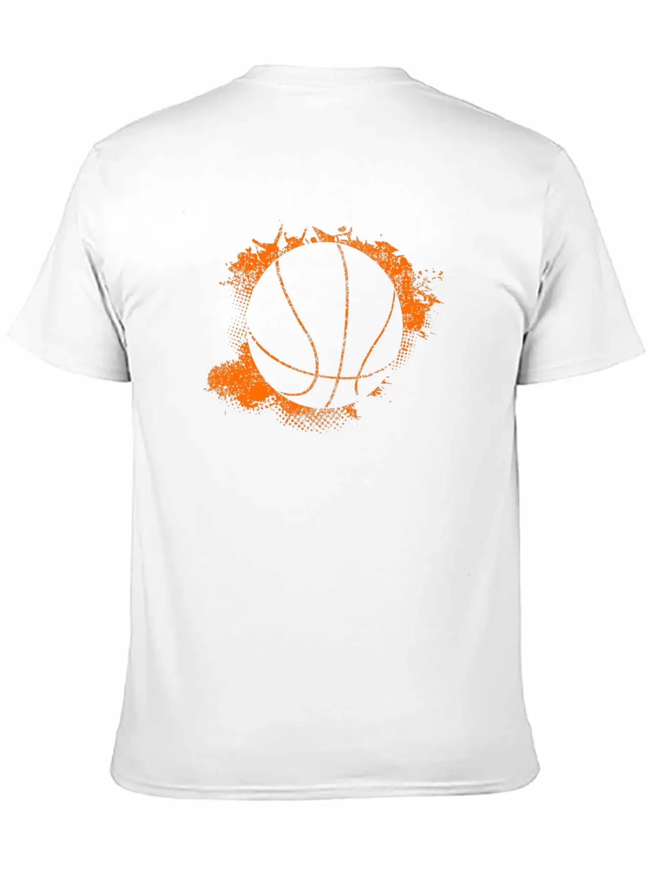 Basketball Paint Splatter Unisex Casual T-Shirt – Clean Design For Daily Comfort