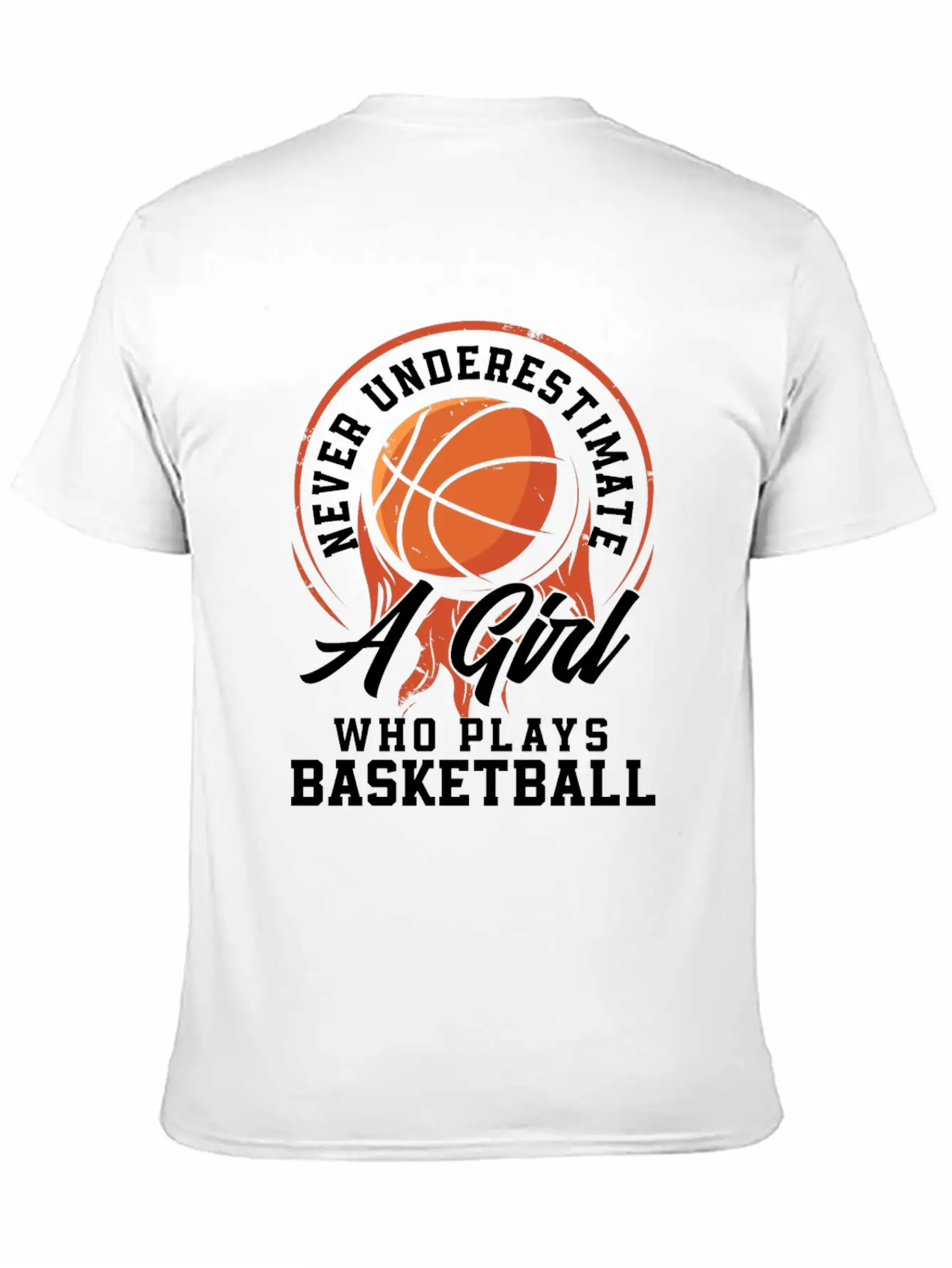 Basketball Player Athlete Gift Basketball Woman Unisex Short Sleeve Soft Cotton T-Shirt – Casual Everyday Wear