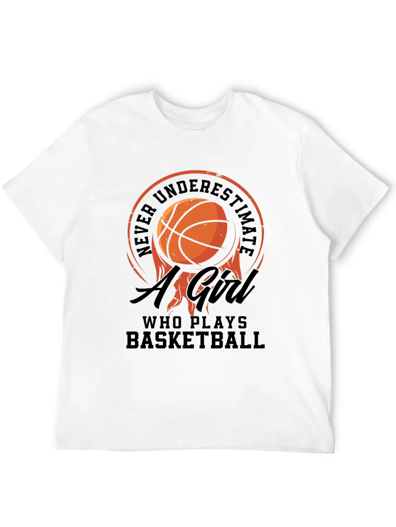 Basketball Player Athlete Gift Basketball Woman Unisex Short Sleeve Soft Cotton T-Shirt – Casual Everyday Wear