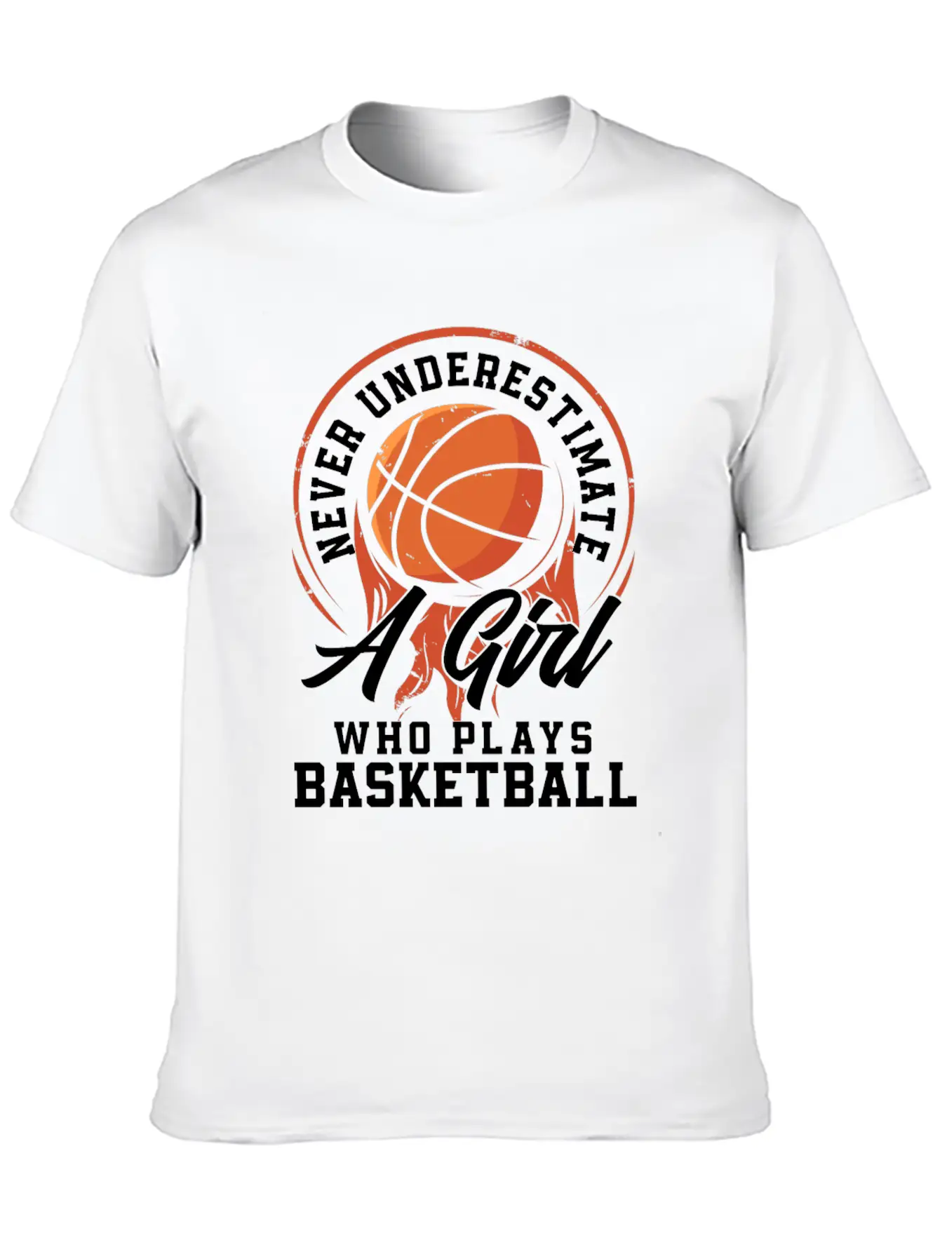 Basketball Player Athlete Gift Basketball Woman Unisex Short Sleeve Soft Cotton T-Shirt – Casual Everyday Wear
