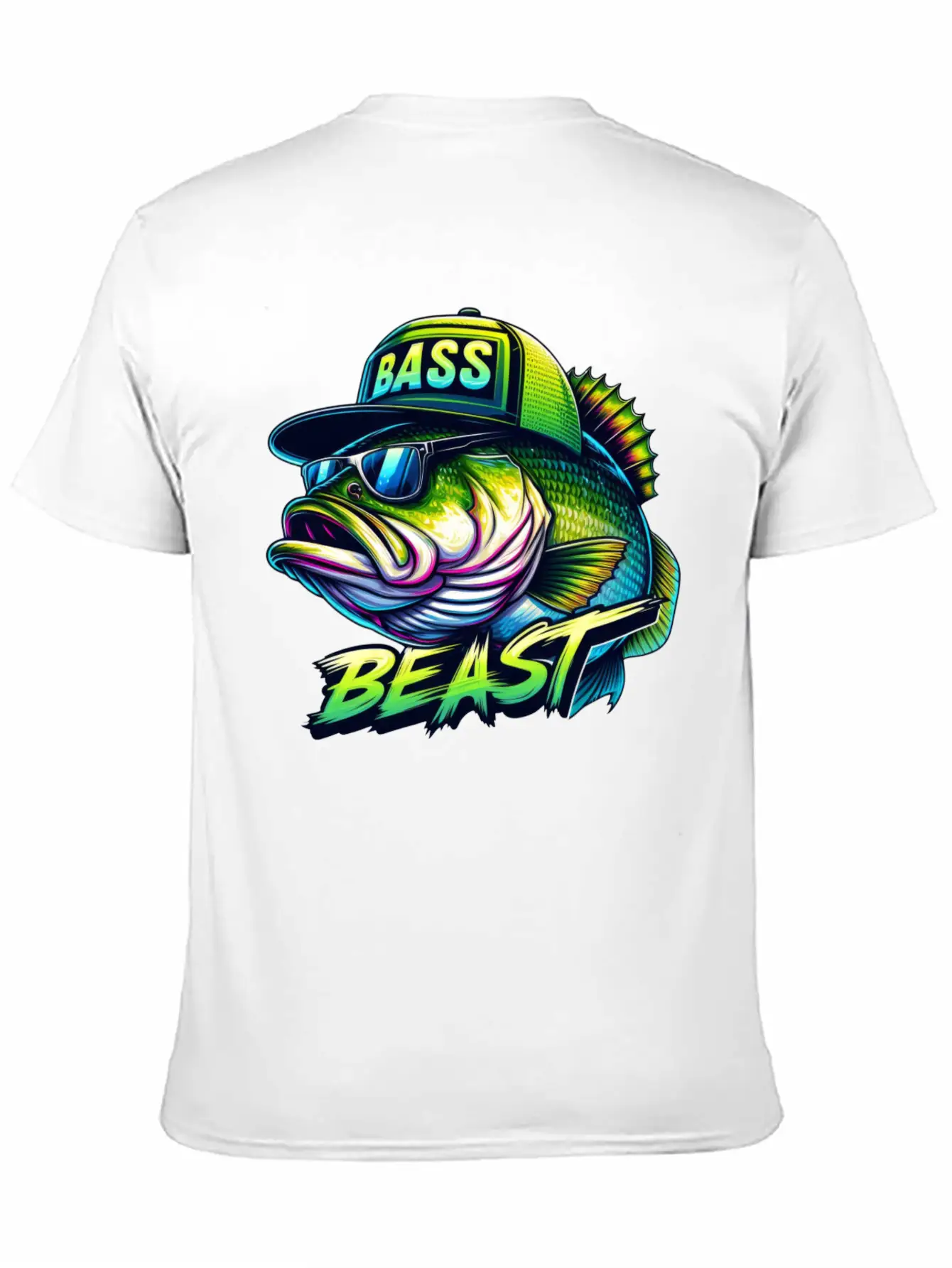 Bass Beast Unisex Short Sleeve Soft Cotton T-Shirt – Casual Everyday Wear