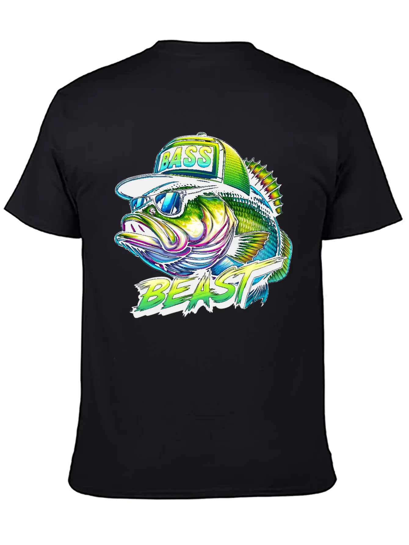 Bass Beast Unisex Short Sleeve Soft Cotton T-Shirt – Casual Everyday Wear