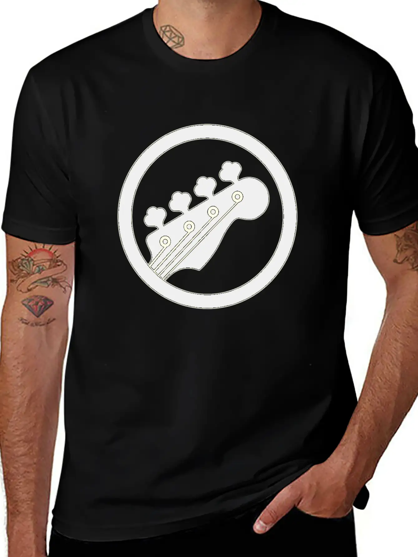 Bass Black Basic Graphic T-Shirt – Daily Comfort In Soft Cotton