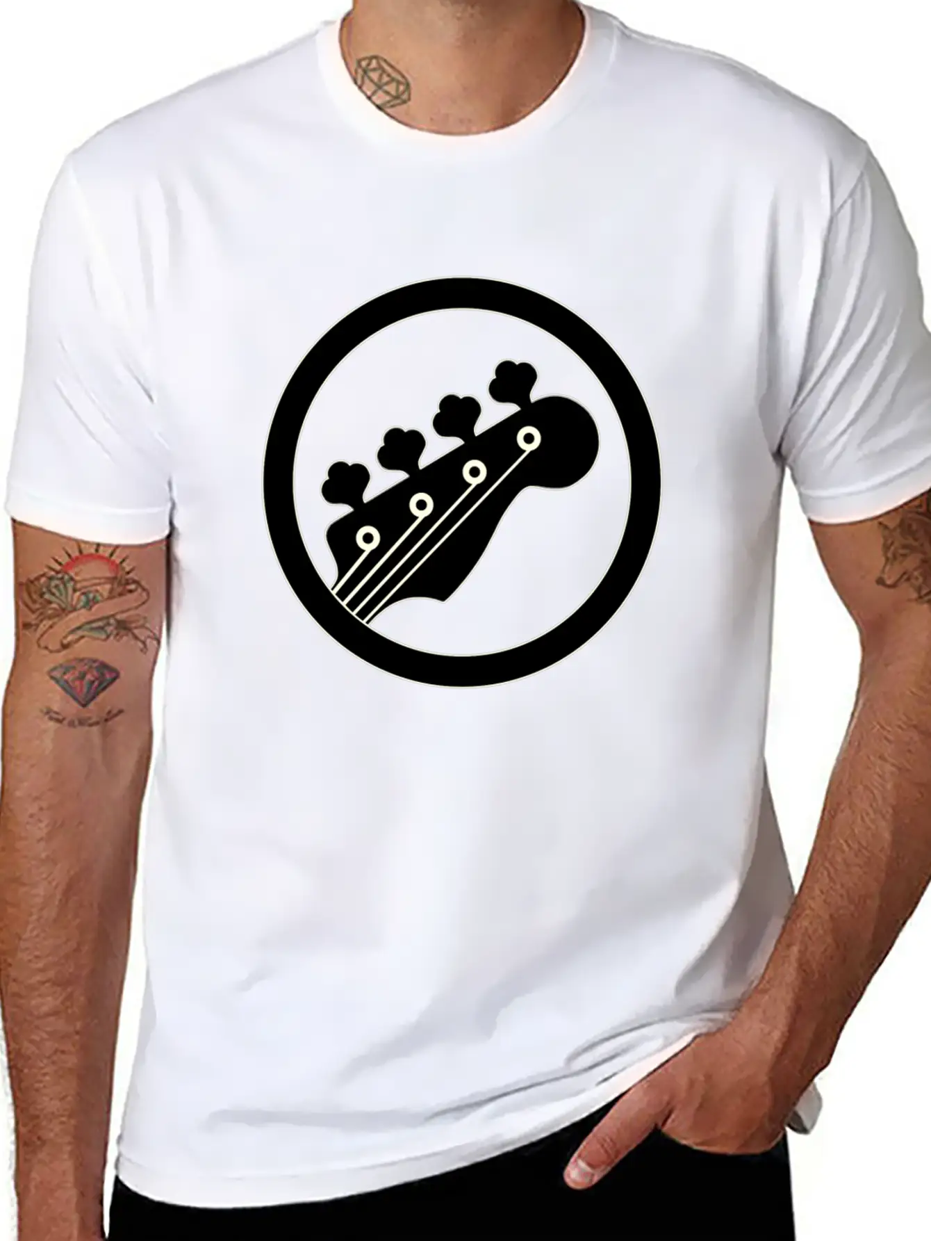 Bass Black Basic Graphic T-Shirt – Daily Comfort In Soft Cotton