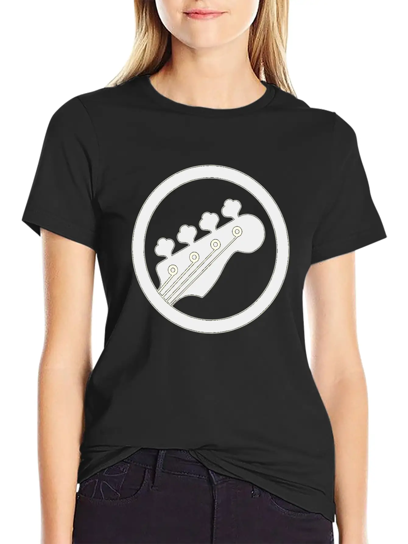Bass Black Basic Graphic T-Shirt – Daily Comfort In Soft Cotton