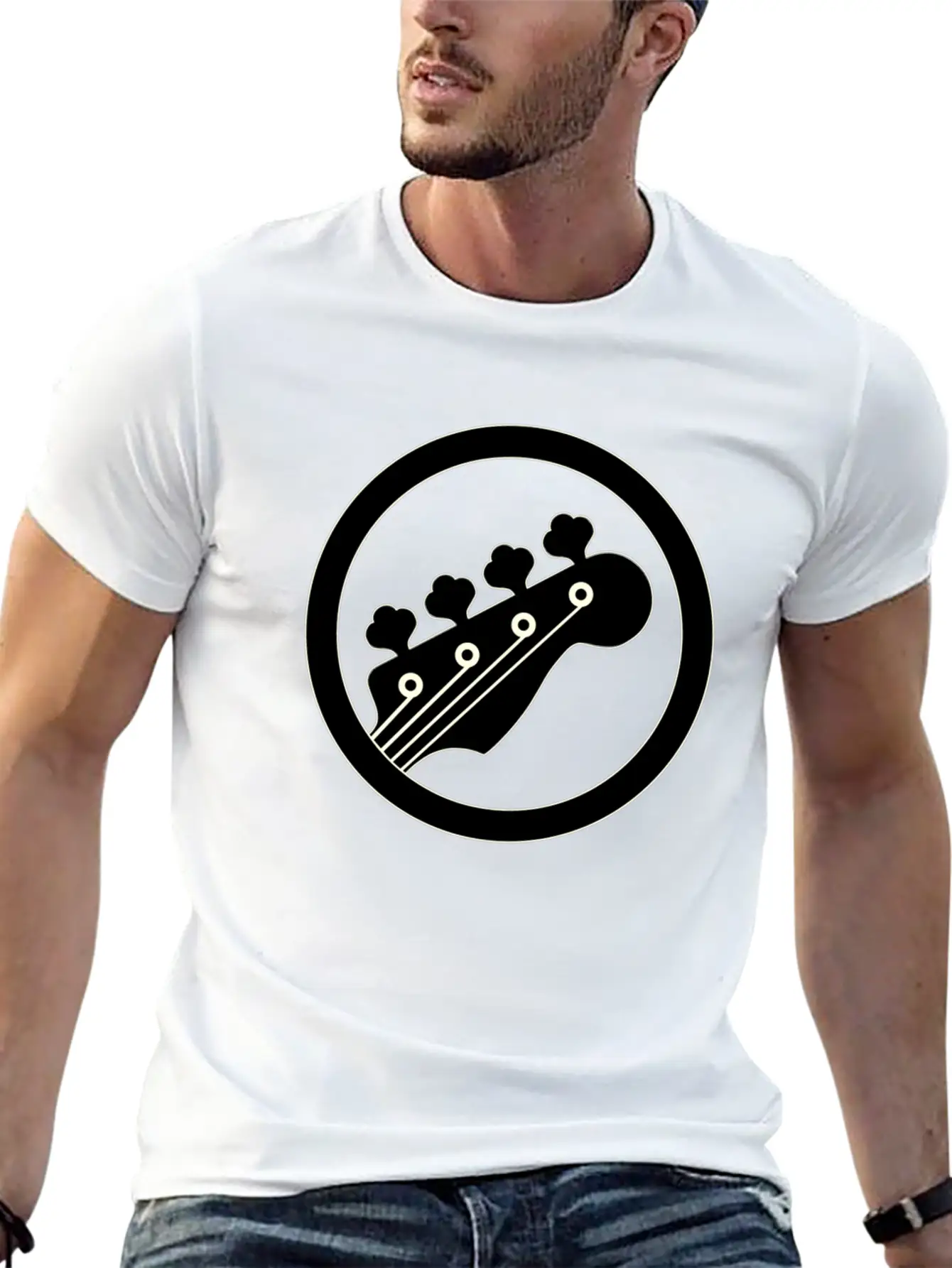 Bass Black Basic Graphic T-Shirt – Daily Comfort In Soft Cotton