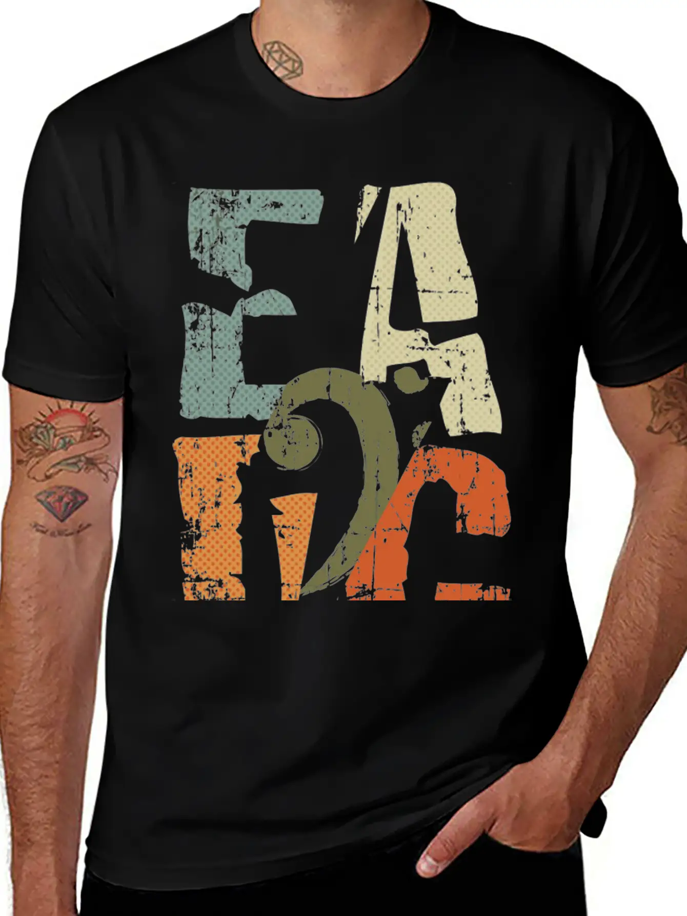 Bass Guitar Player Eadg Bass Clef For Bassist Comfortable Minimalist Graphic Tee – Summer Style Essential