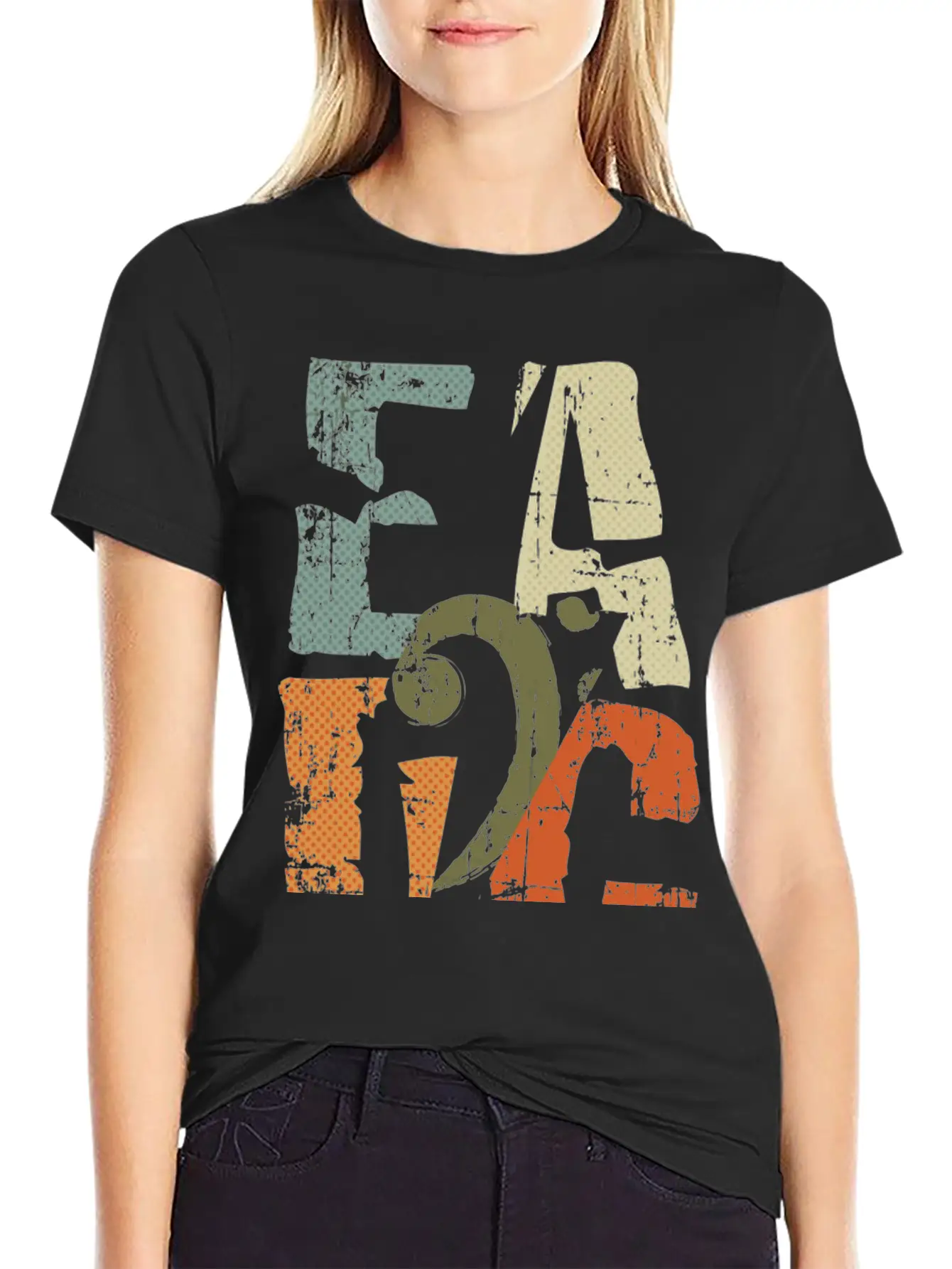 Bass Guitar Player Eadg Bass Clef For Bassist Comfortable Minimalist Graphic Tee – Summer Style Essential