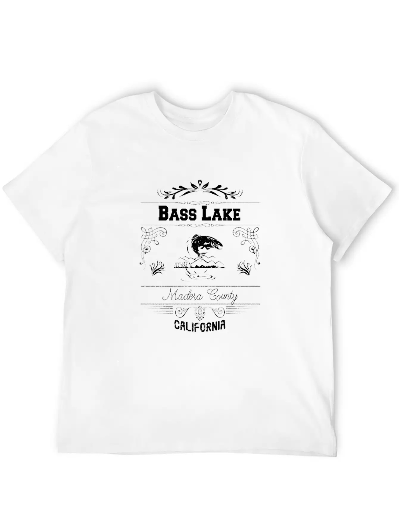 Bass Lake California Unisex Short Sleeve Soft Cotton T-Shirt – Casual Everyday Wear