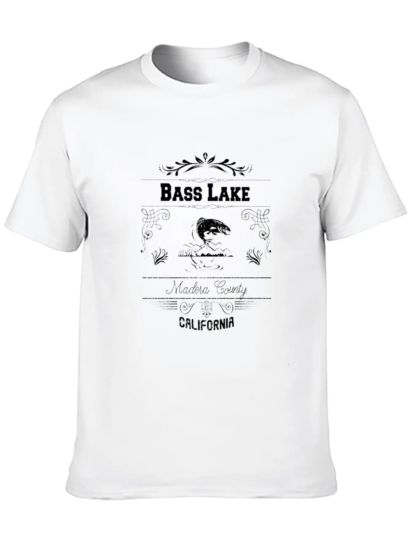 Bass Lake California Unisex Short Sleeve Soft Cotton T-Shirt – Casual Everyday Wear