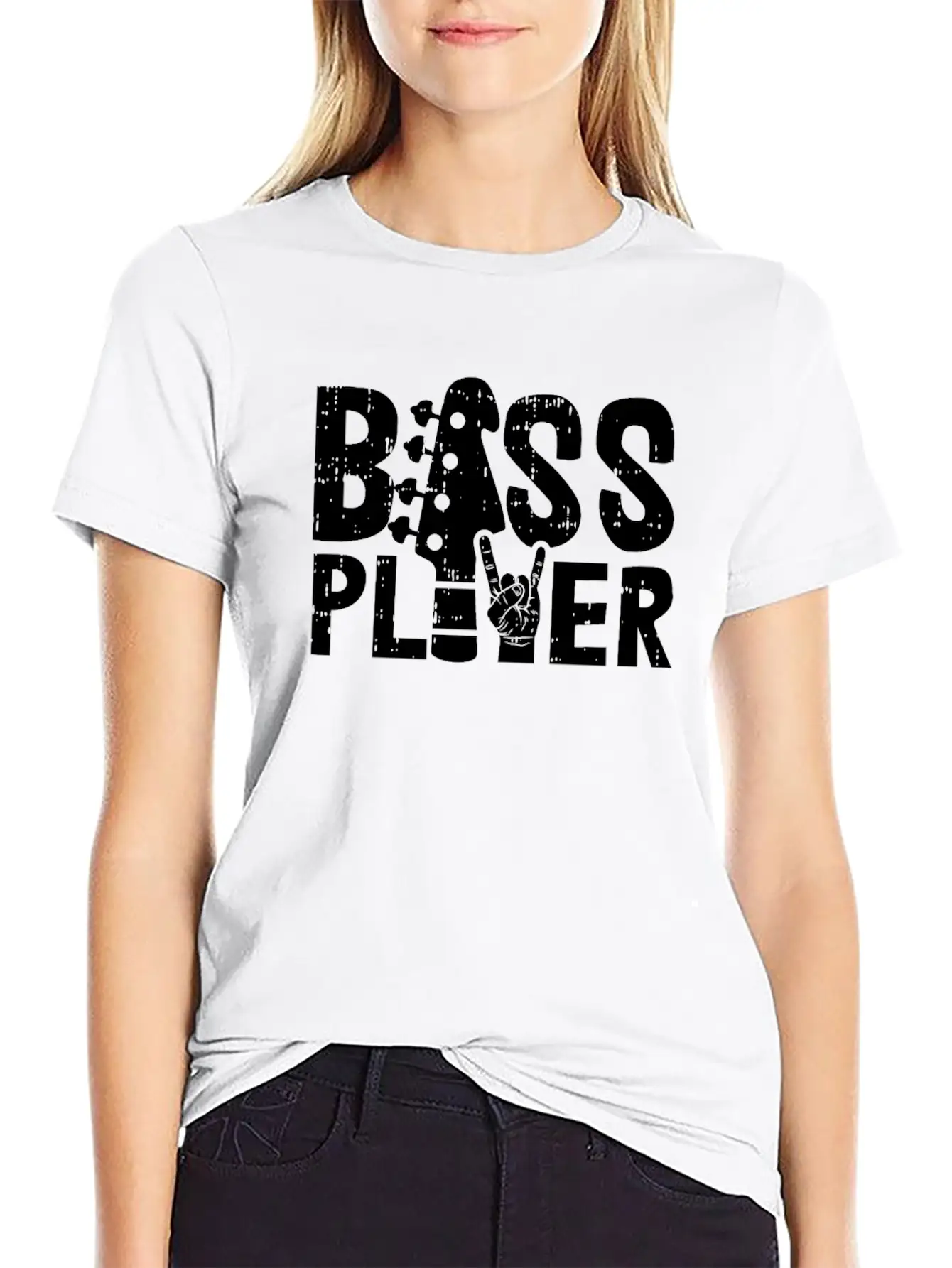 Bass Player For A Guitarist Motive For A Bassist Stylish Everyday T-Shirt – Unisex Basic Cotton Tee