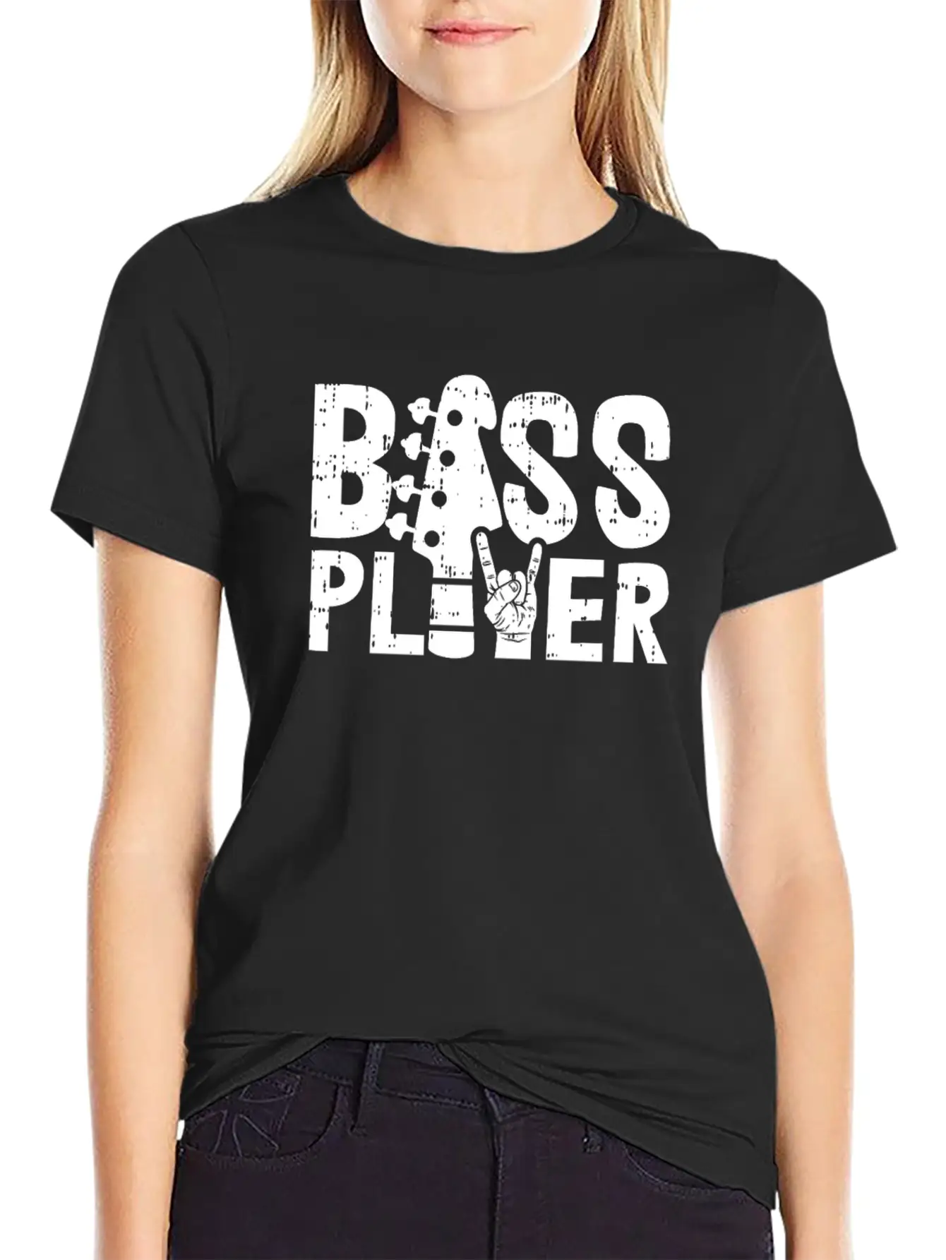 Bass Player For A Guitarist Motive For A Bassist Stylish Everyday T-Shirt – Unisex Basic Cotton Tee