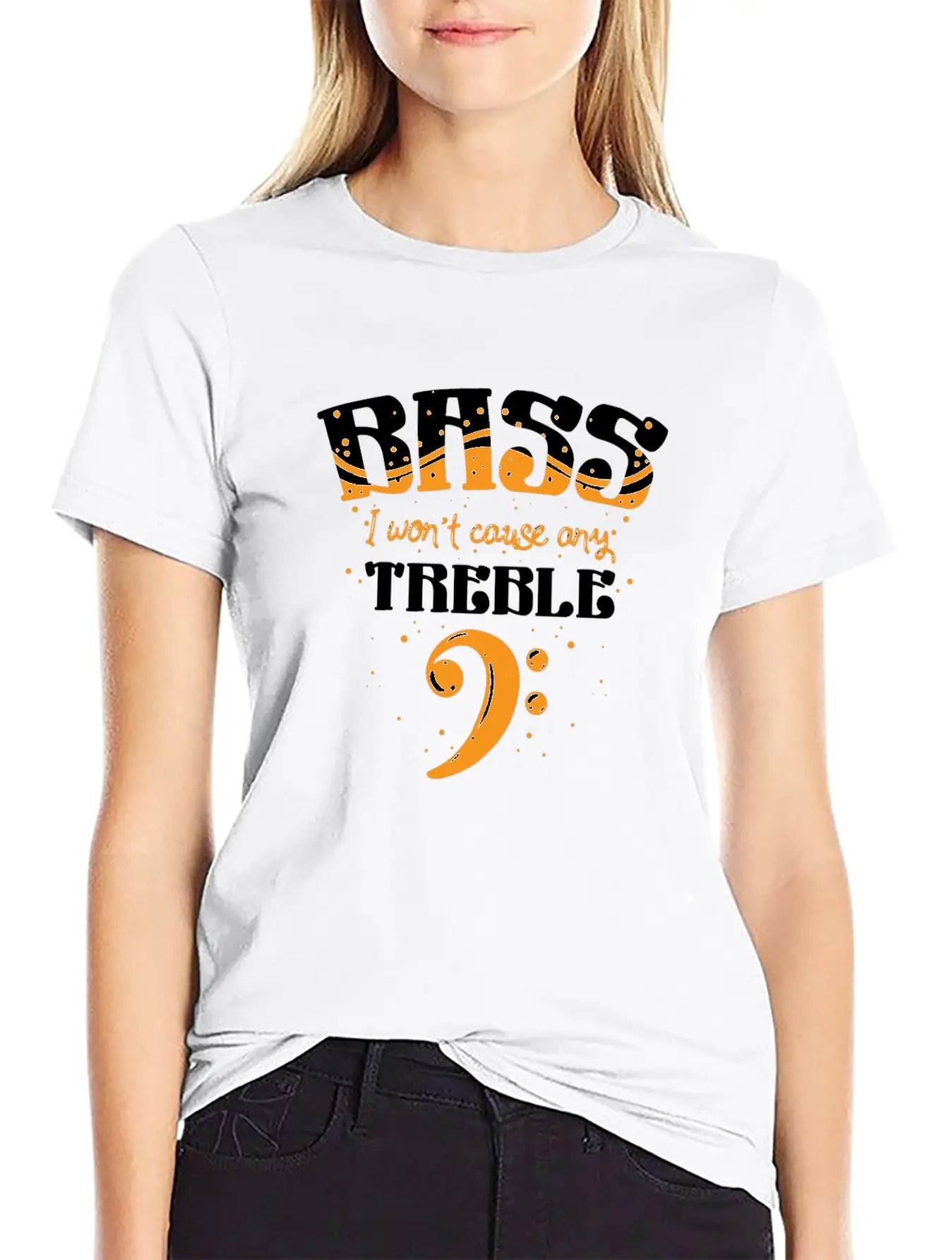 Bass Player Gift - I Won't Cause Any Trouble Essential Unisex Summer Tee – Soft Cotton Casual Fit