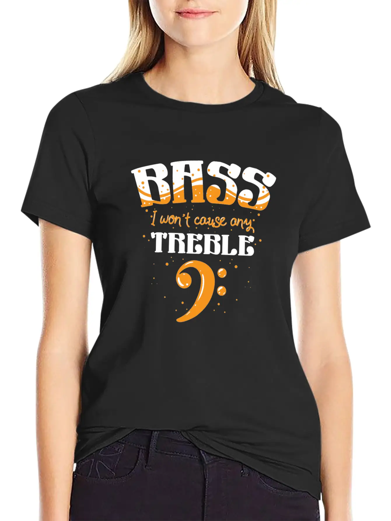 Bass Player Gift - I Won't Cause Any Trouble Essential Unisex Summer Tee – Soft Cotton Casual Fit