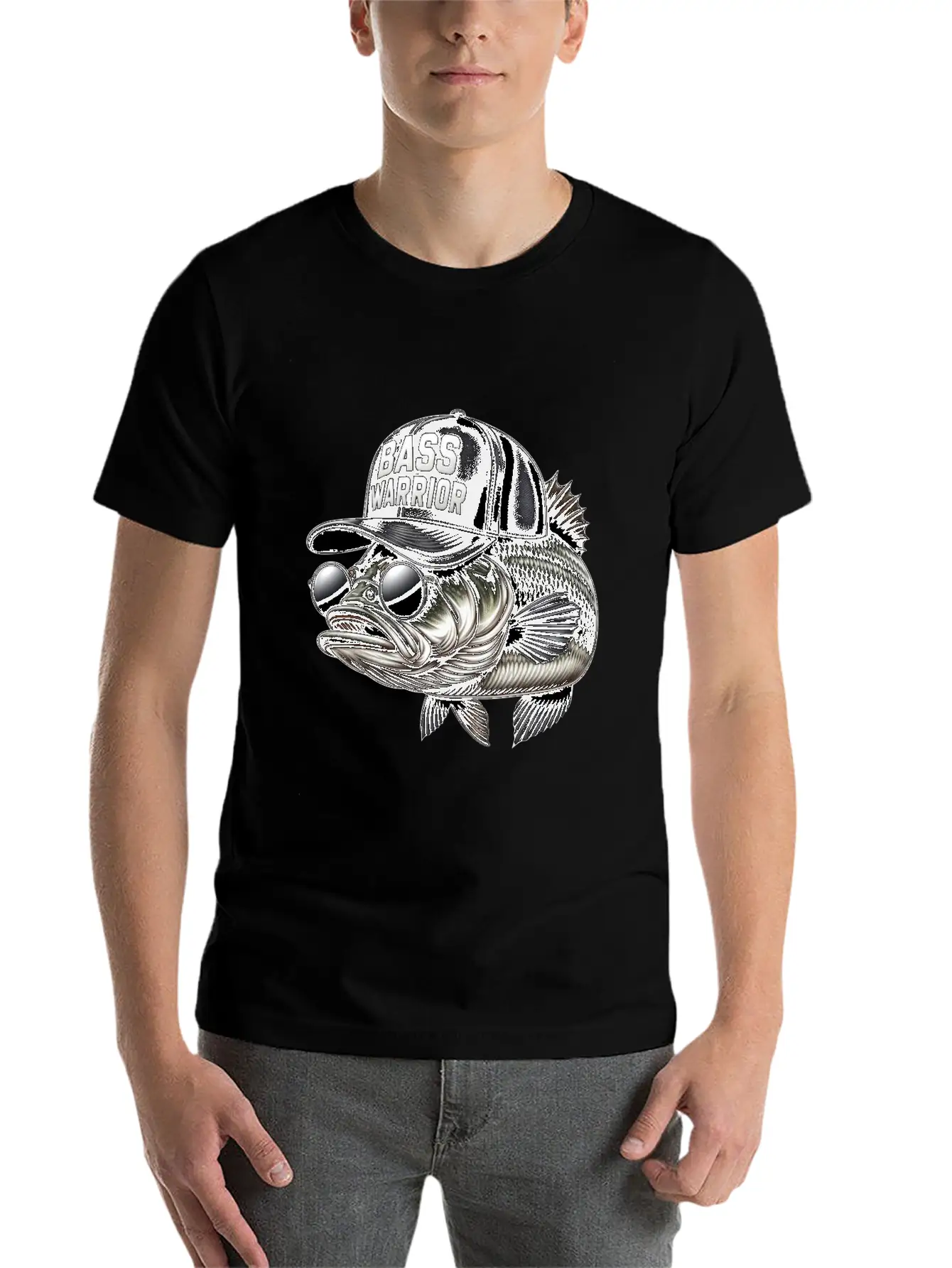 Bass Warrior Basic Graphic T-Shirt – Daily Comfort In Soft Cotton