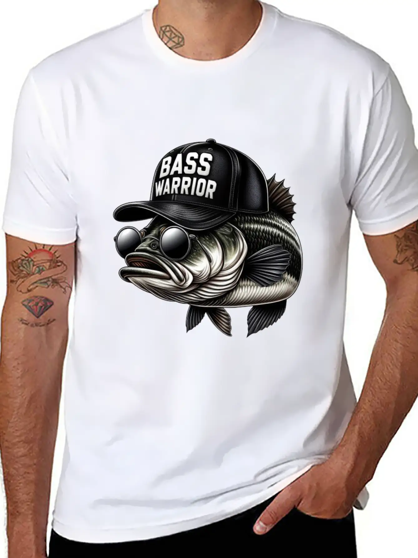 Bass Warrior Basic Graphic T-Shirt – Daily Comfort In Soft Cotton