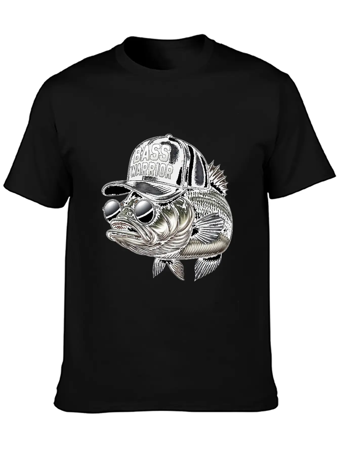 Bass Warrior Basic Graphic T-Shirt – Daily Comfort In Soft Cotton