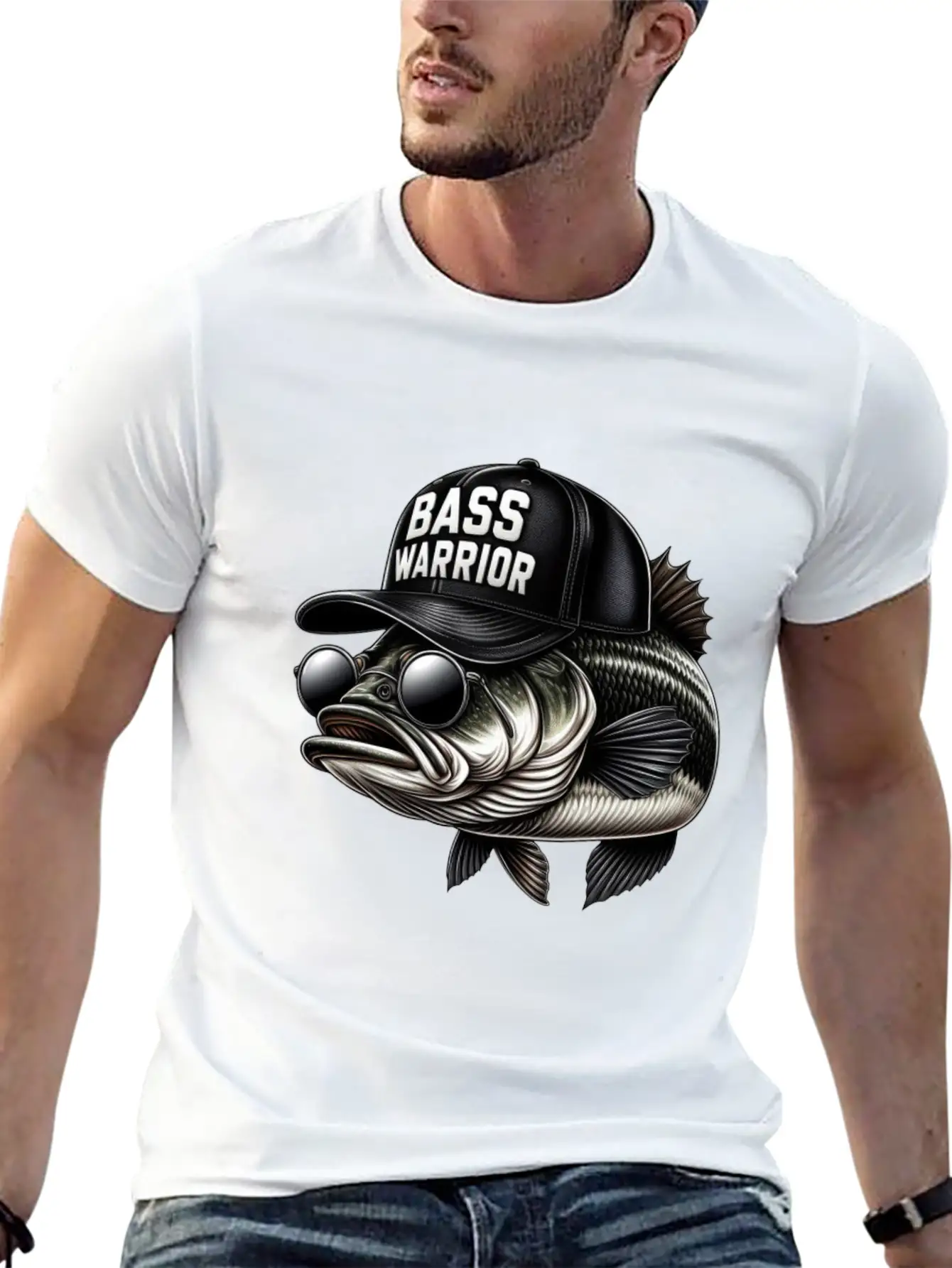 Bass Warrior Basic Graphic T-Shirt – Daily Comfort In Soft Cotton