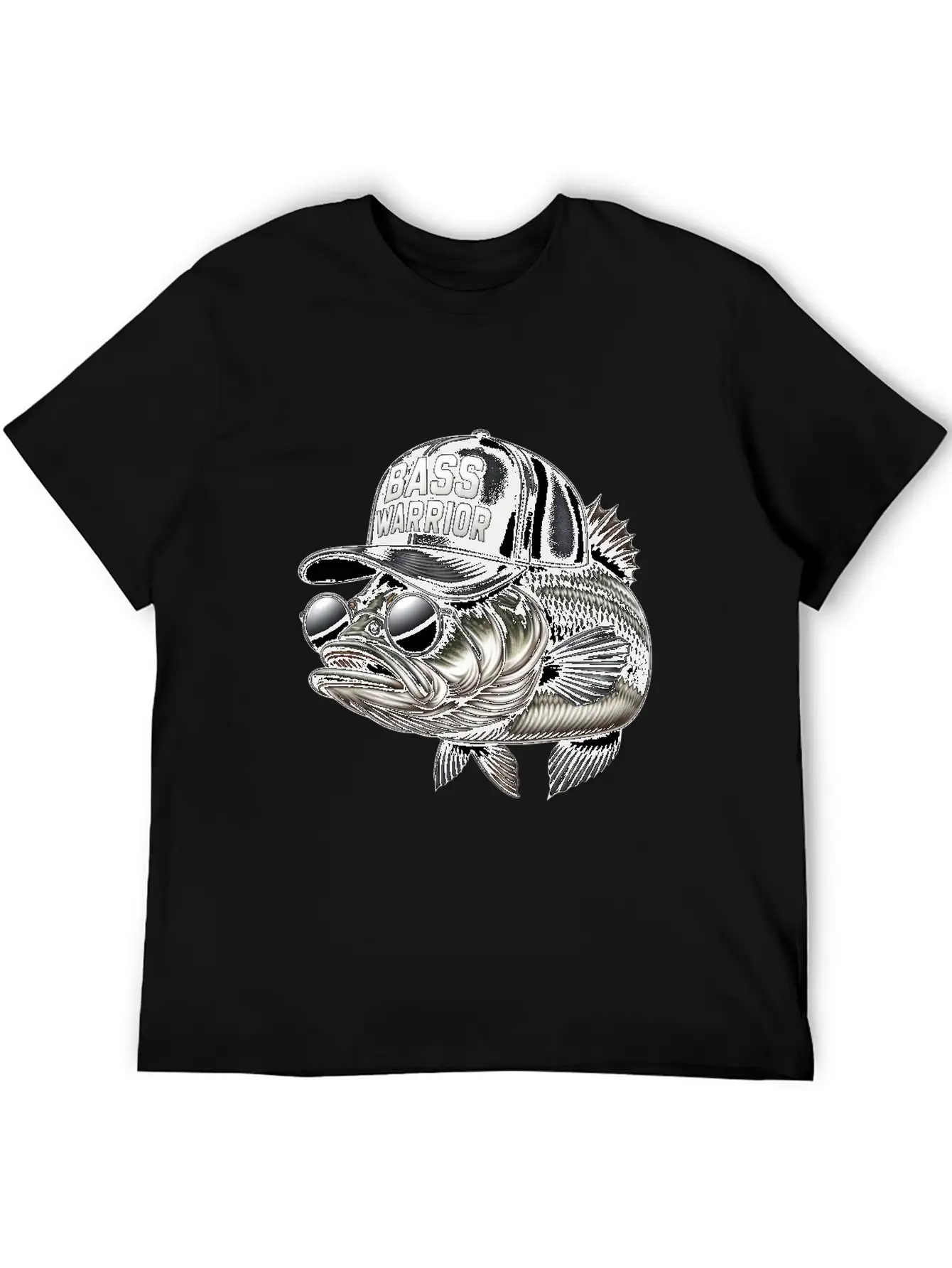 Bass Warrior Basic Graphic T-Shirt – Daily Comfort In Soft Cotton