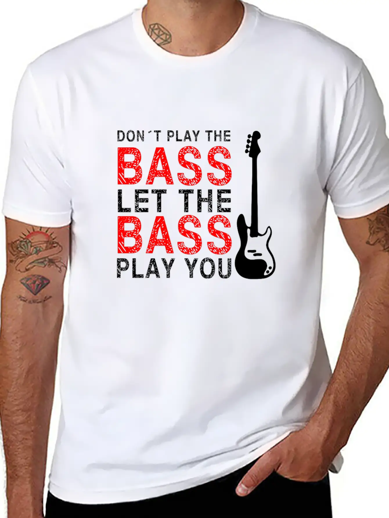 Bassist Funny Vintage Style Basic Graphic T-Shirt – Daily Comfort In Soft Cotton