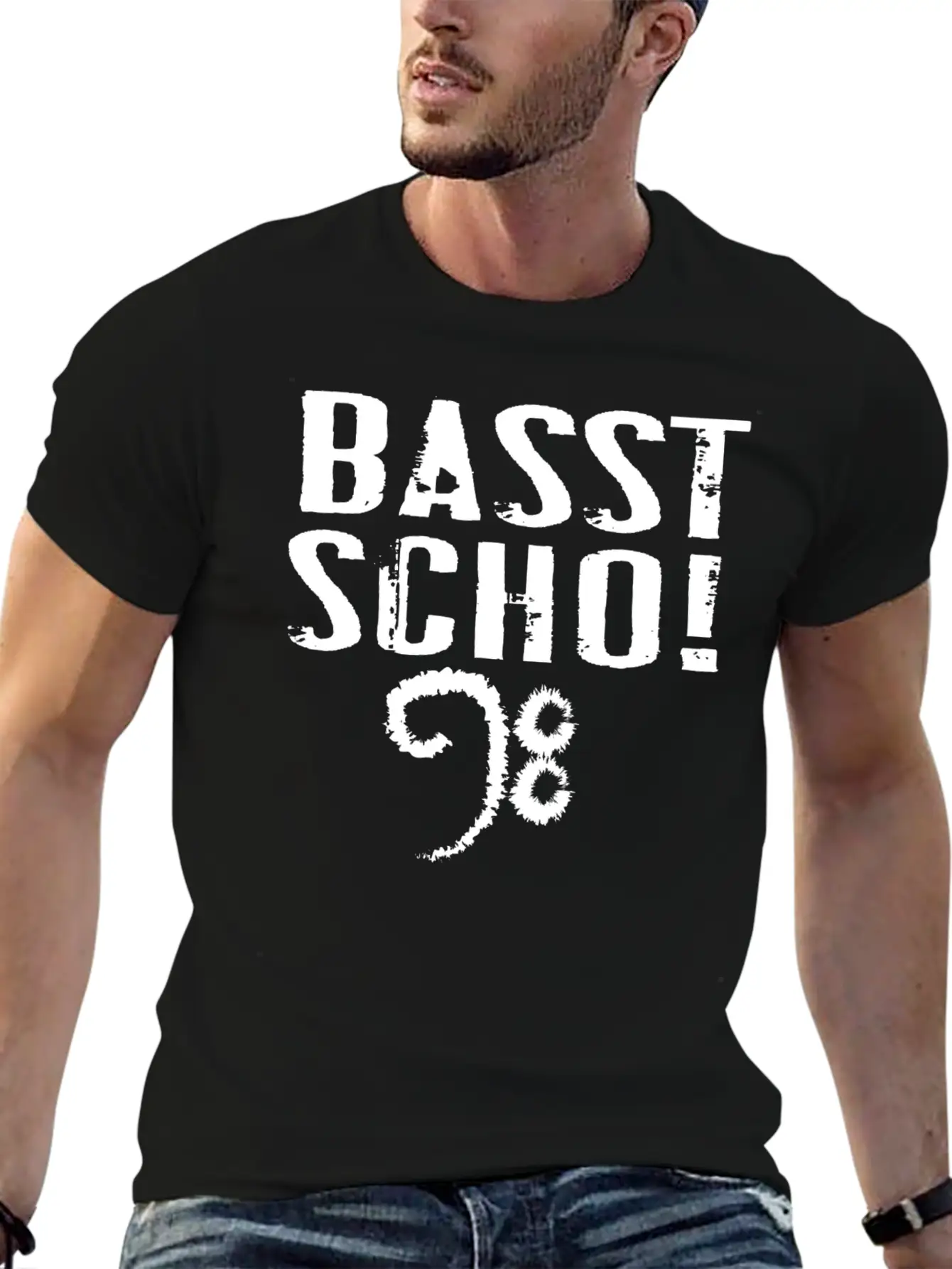 Basst Scho Guitar Gift Music Rock Comfortable Minimalist Graphic Tee – Summer Style Essential