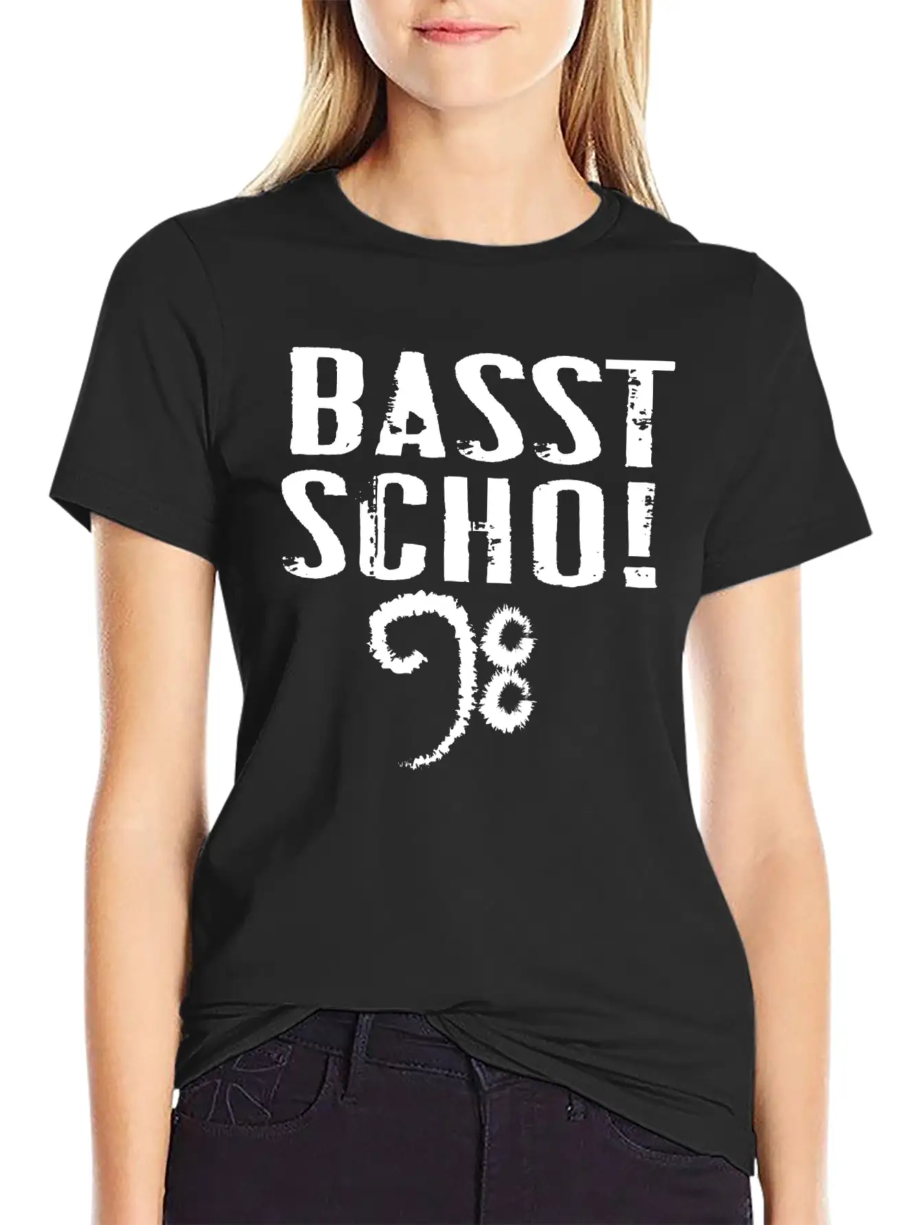 Basst Scho Guitar Gift Music Rock Comfortable Minimalist Graphic Tee – Summer Style Essential