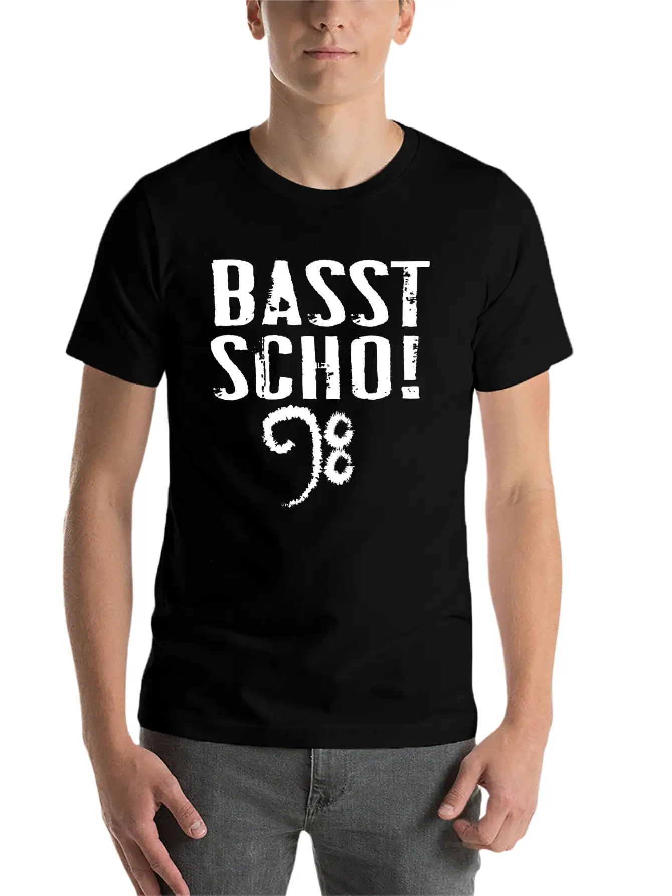 Basst Scho Guitar Gift Music Rock Comfortable Minimalist Graphic Tee – Summer Style Essential