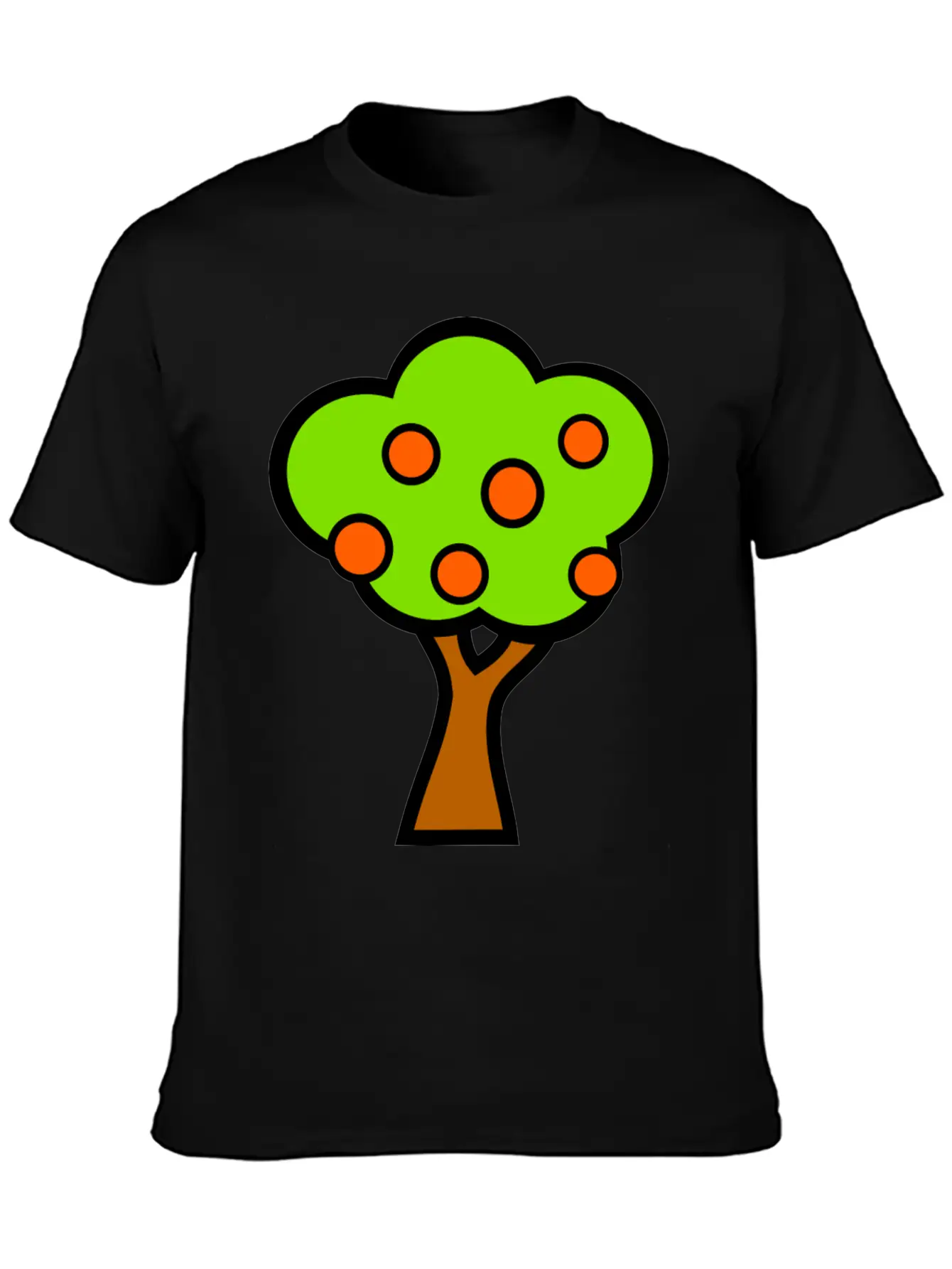 Baum Tree Baumstamm Wald Forest Woods136 Unisex Short Sleeve Soft Cotton T-Shirt – Casual Everyday Wear