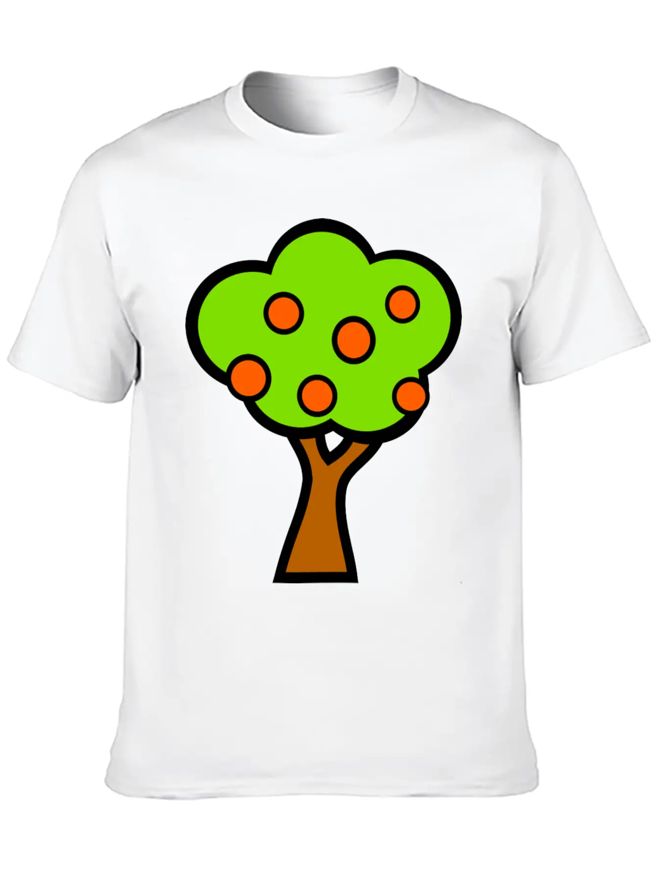 Baum Tree Baumstamm Wald Forest Woods136 Unisex Short Sleeve Soft Cotton T-Shirt – Casual Everyday Wear
