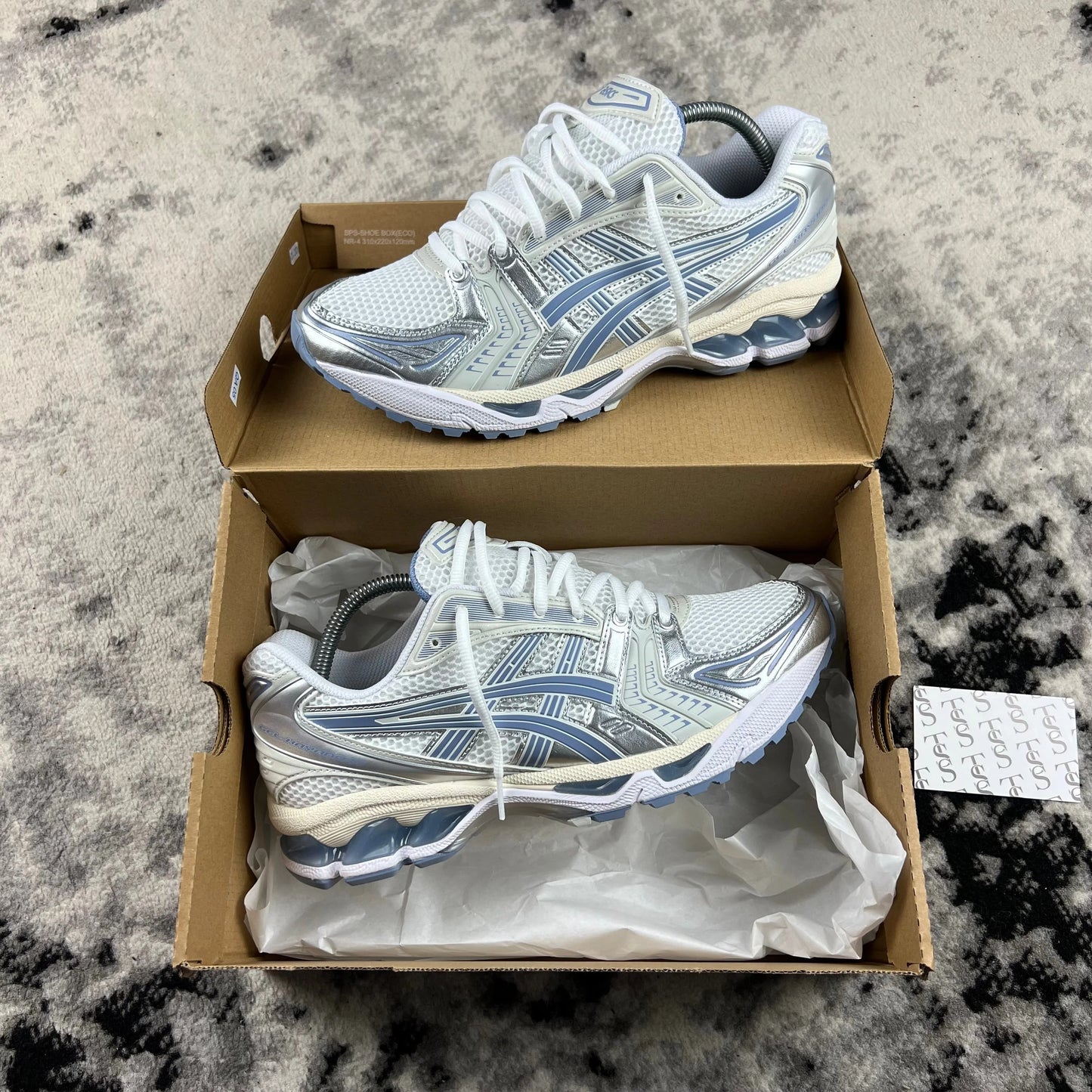 ASICS KAYANO 14 - WHITE LIGHT NAVY