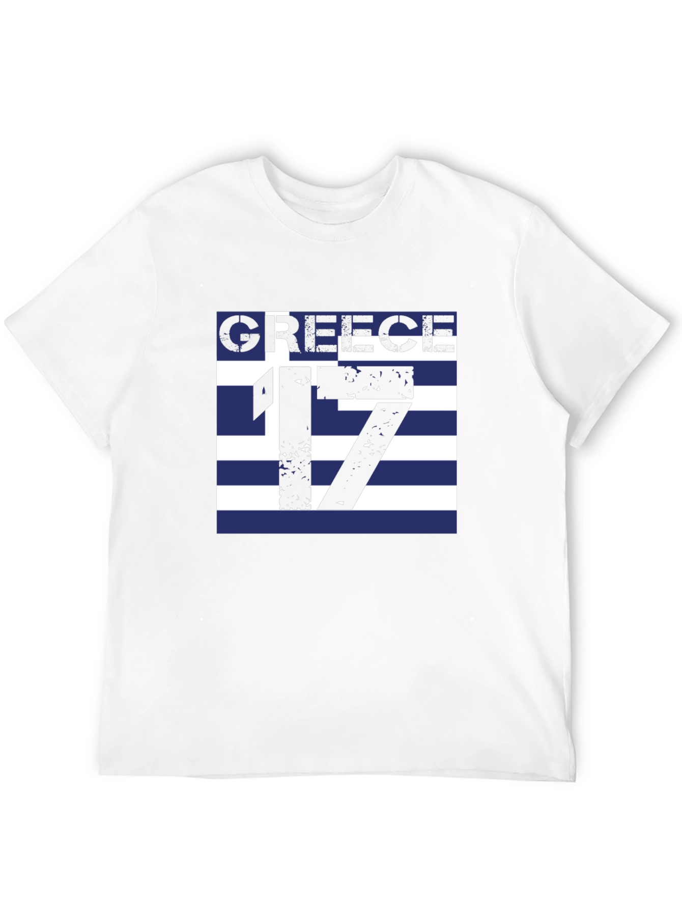 Greece 17 Graphic Tee - Black Cotton T-Shirt