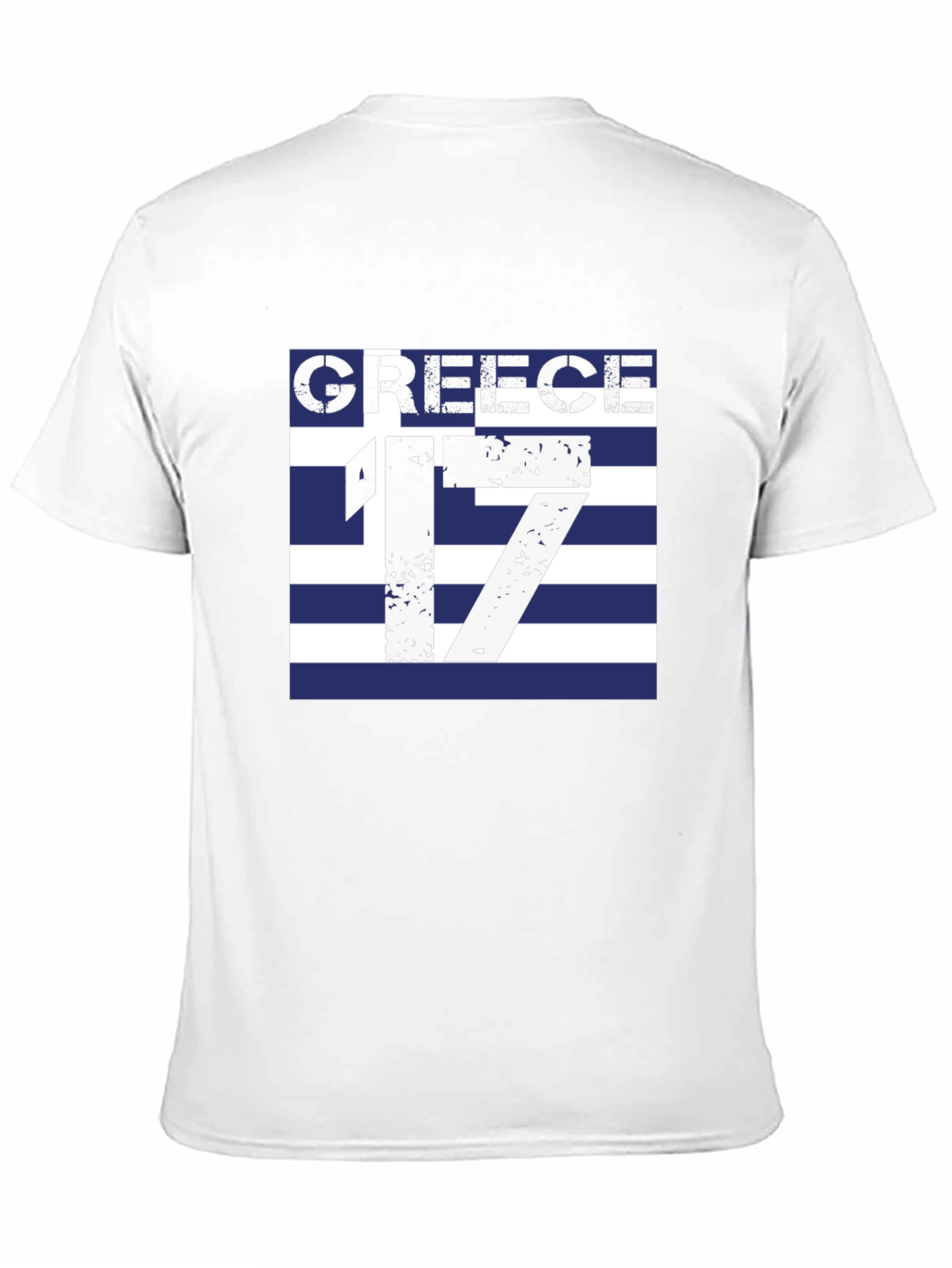 Greece 17 Graphic Tee - Black Cotton T-Shirt