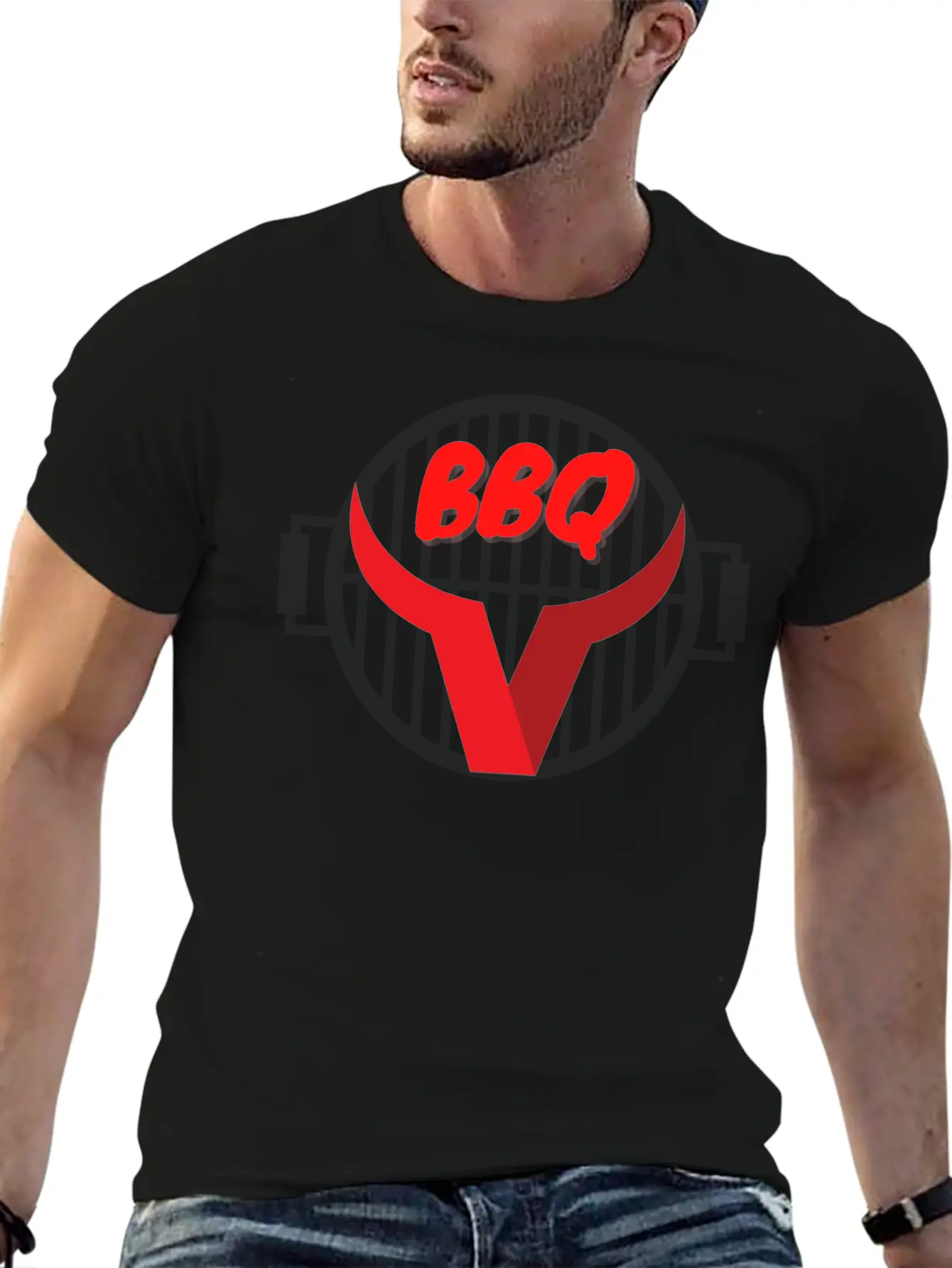BBQ - Barbecue Season Unisex Short Sleeve Soft Cotton T-Shirt – Casual Everyday Wear