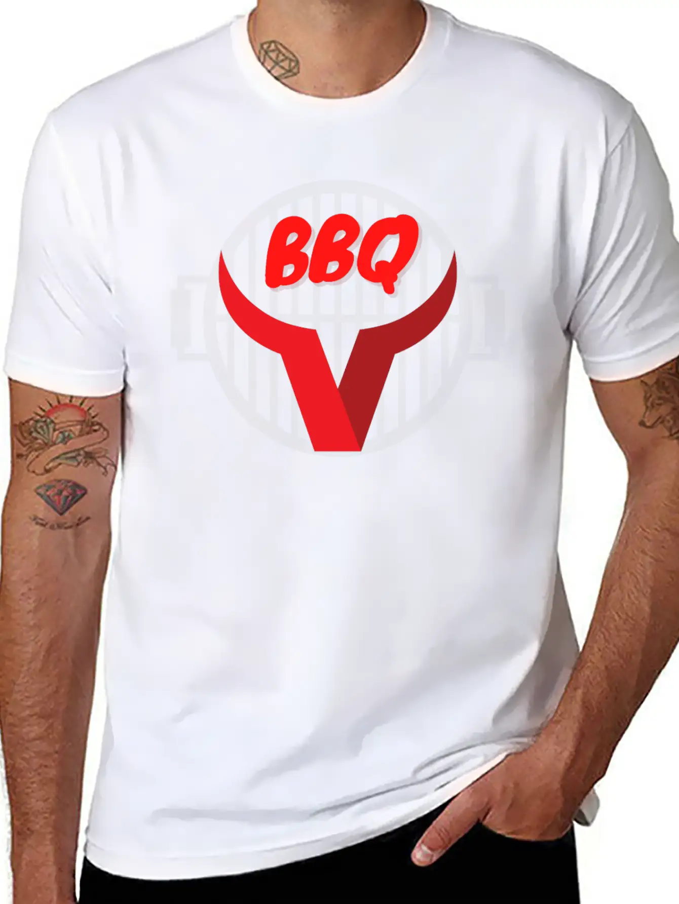BBQ - Barbecue Season Unisex Short Sleeve Soft Cotton T-Shirt – Casual Everyday Wear