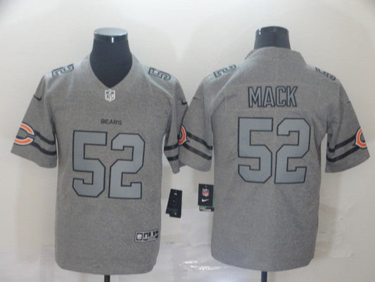 Men's Chicago Bears Khalil Mack #52 Gray Game Player Jerseys