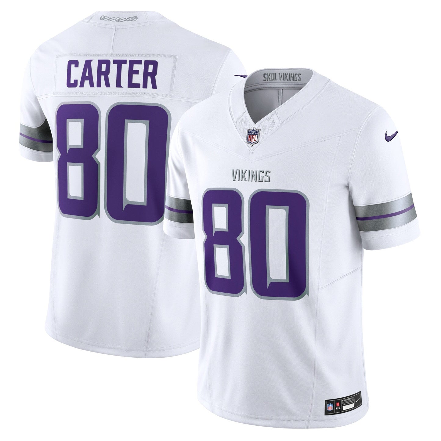 Cris Carter Minnesota Vikings Nike Alternate Vapor F.U.S.E. Retired   Limited Jersey - White
