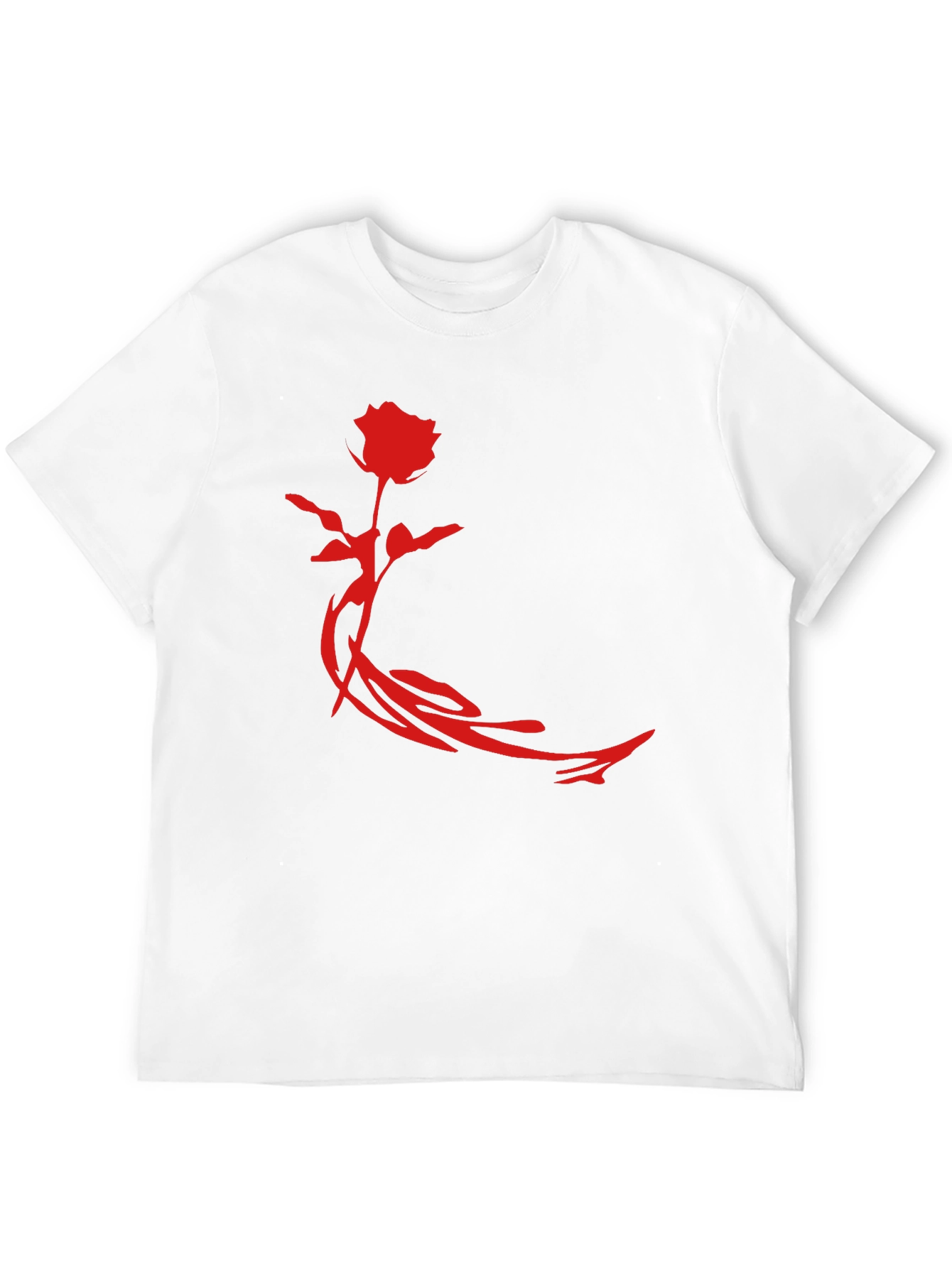 Rose Graphic Black T-Shirt - Stylish Mens Apparel
