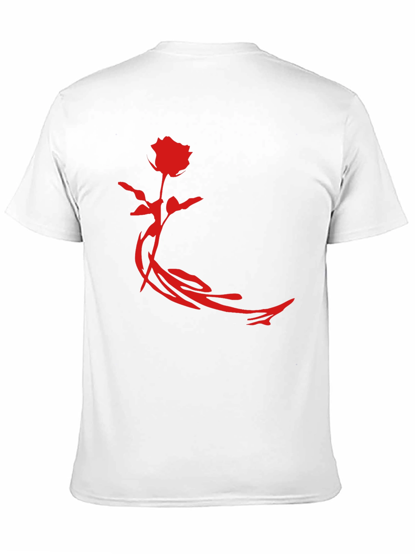 Rose Graphic Black T-Shirt - Stylish Mens Apparel