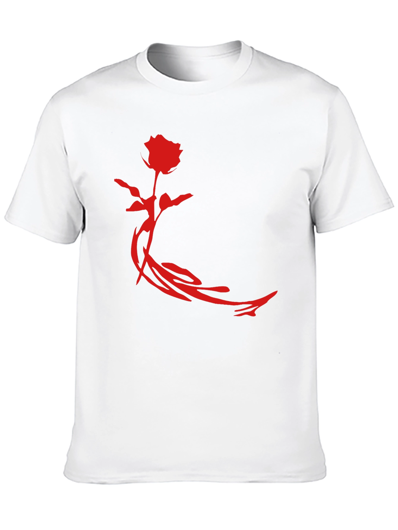 Rose Graphic Black T-Shirt - Stylish Mens Apparel