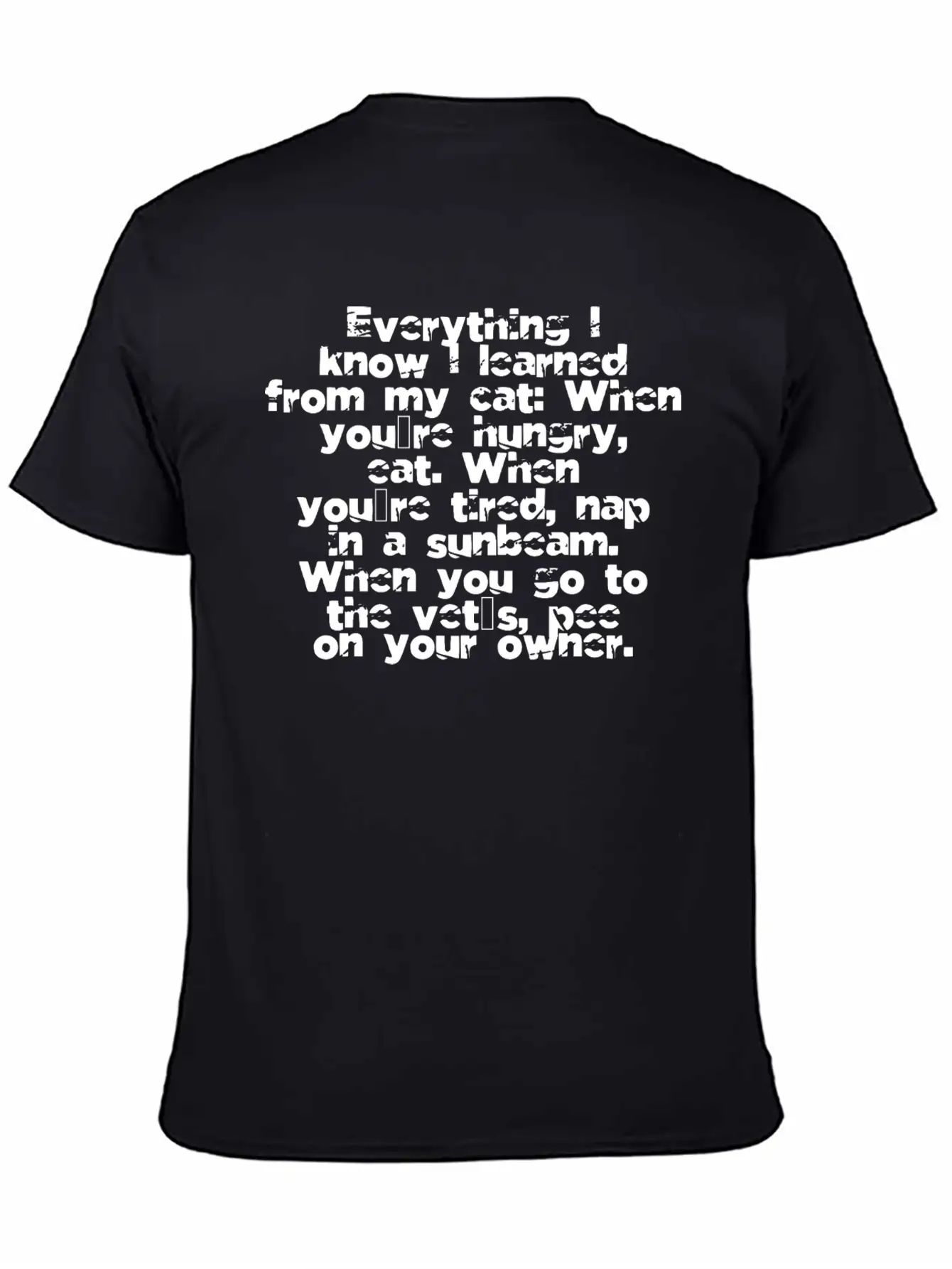 Bday Feline Dogs Funny Cat Quote Fur Catholicism Unisex Short Sleeve Soft Cotton T-Shirt – Casual Everyday Wear