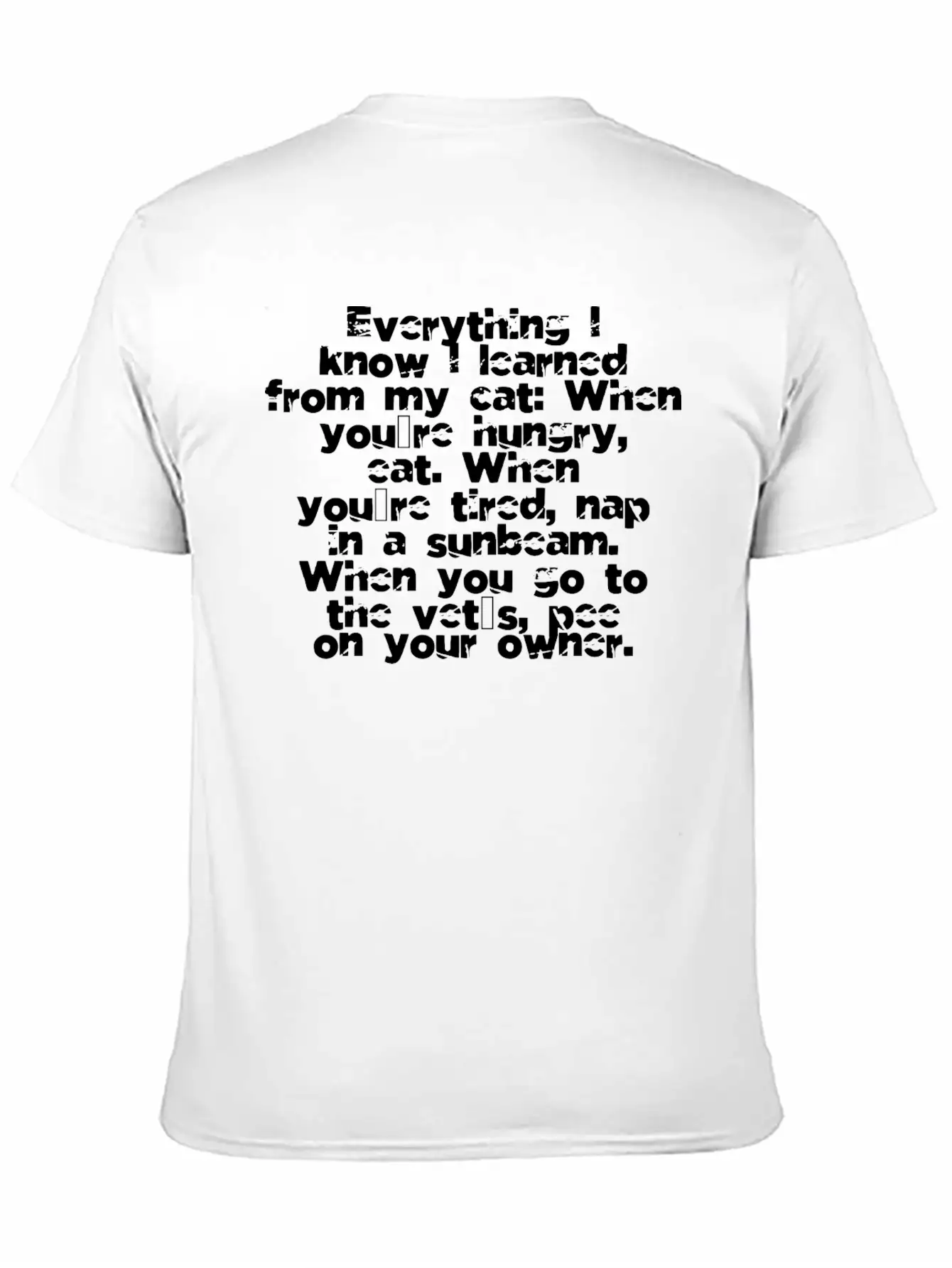 Bday Feline Dogs Funny Cat Quote Fur Catholicism Unisex Short Sleeve Soft Cotton T-Shirt – Casual Everyday Wear