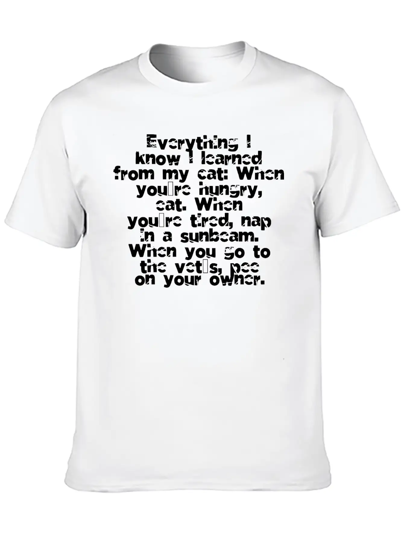 Bday Feline Dogs Funny Cat Quote Fur Catholicism Unisex Short Sleeve Soft Cotton T-Shirt – Casual Everyday Wear
