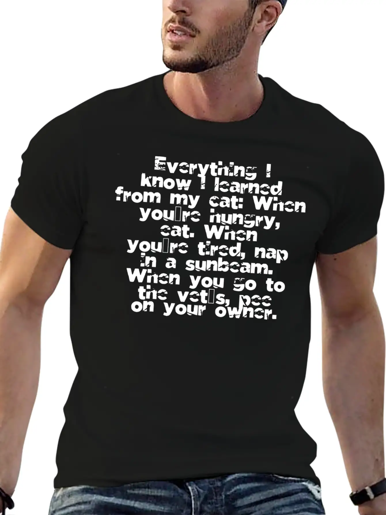 Bday Feline Dogs Funny Cat Quote Fur Catholicism Unisex Short Sleeve Soft Cotton T-Shirt – Casual Everyday Wear