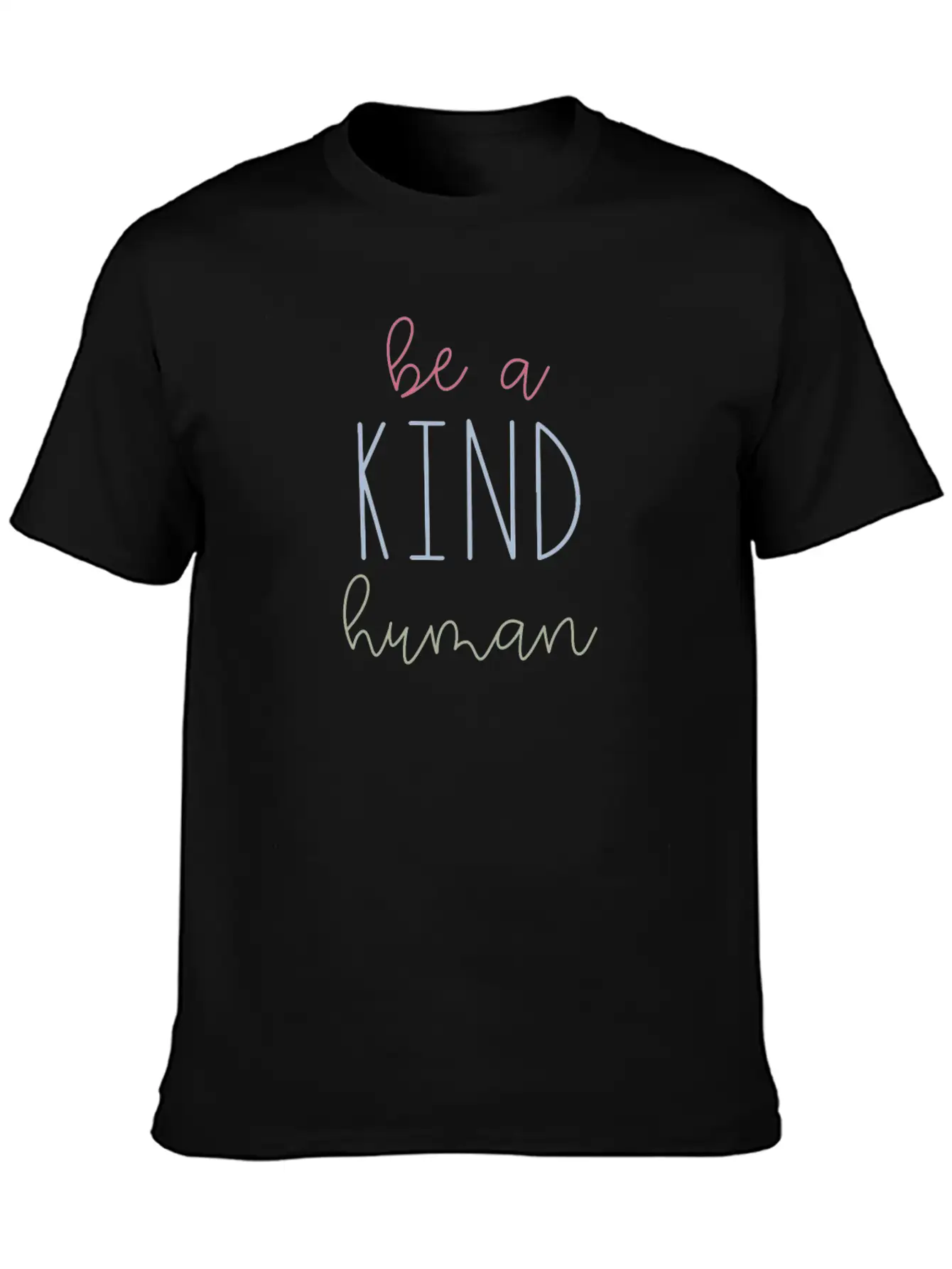 Be A Kind Human Unisex Short Sleeve Soft Cotton T-Shirt – Casual Everyday Wear