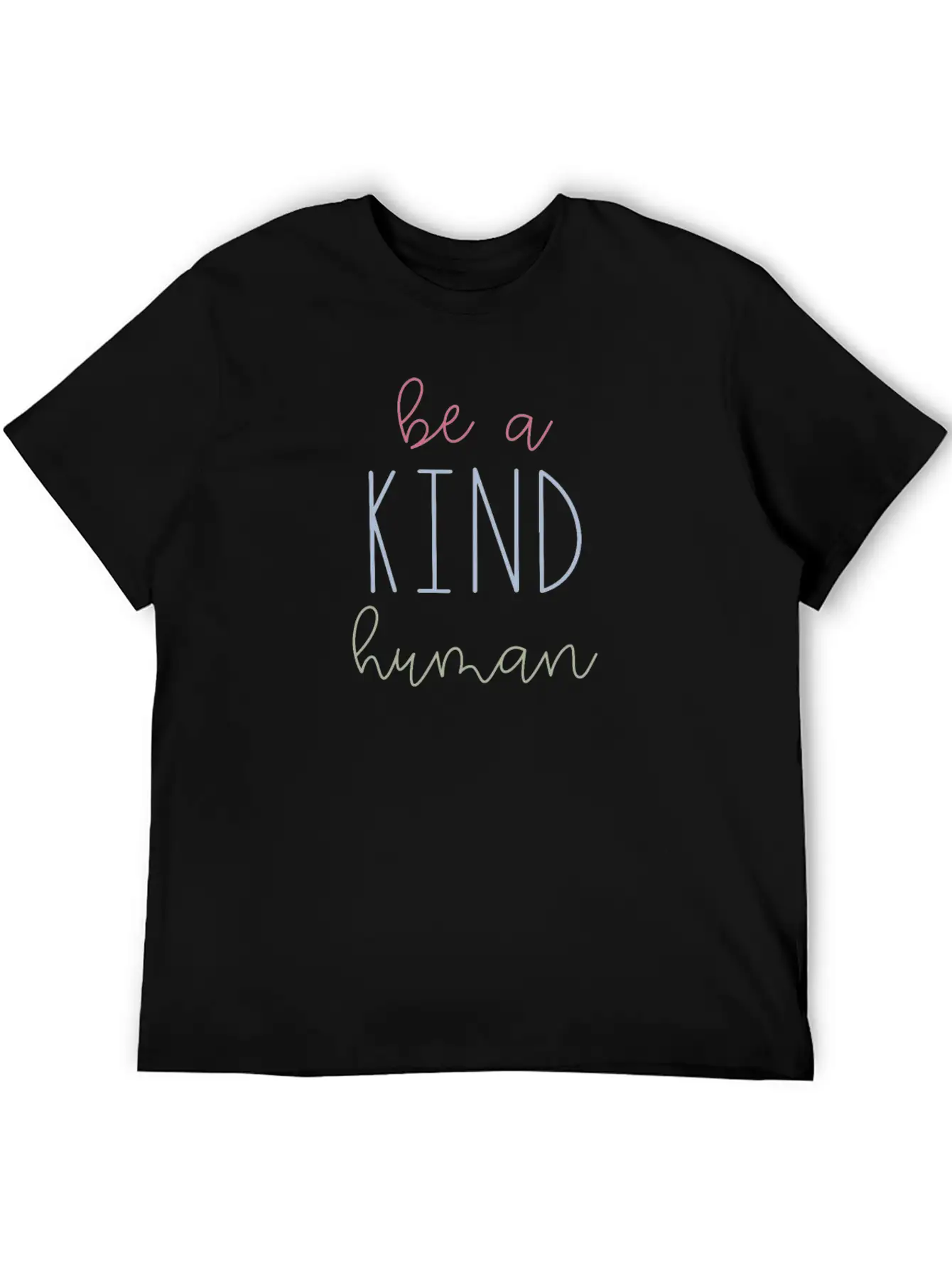 Be A Kind Human Unisex Short Sleeve Soft Cotton T-Shirt – Casual Everyday Wear